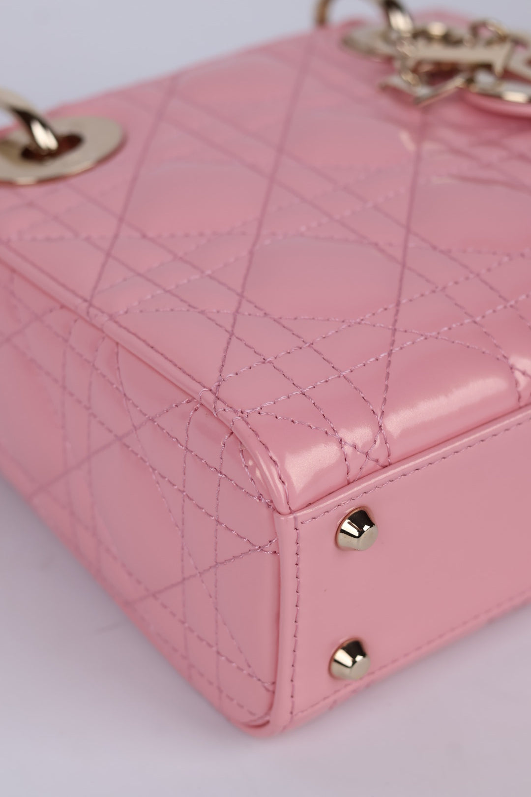 Lady Dior Mini in Pelle Rosa