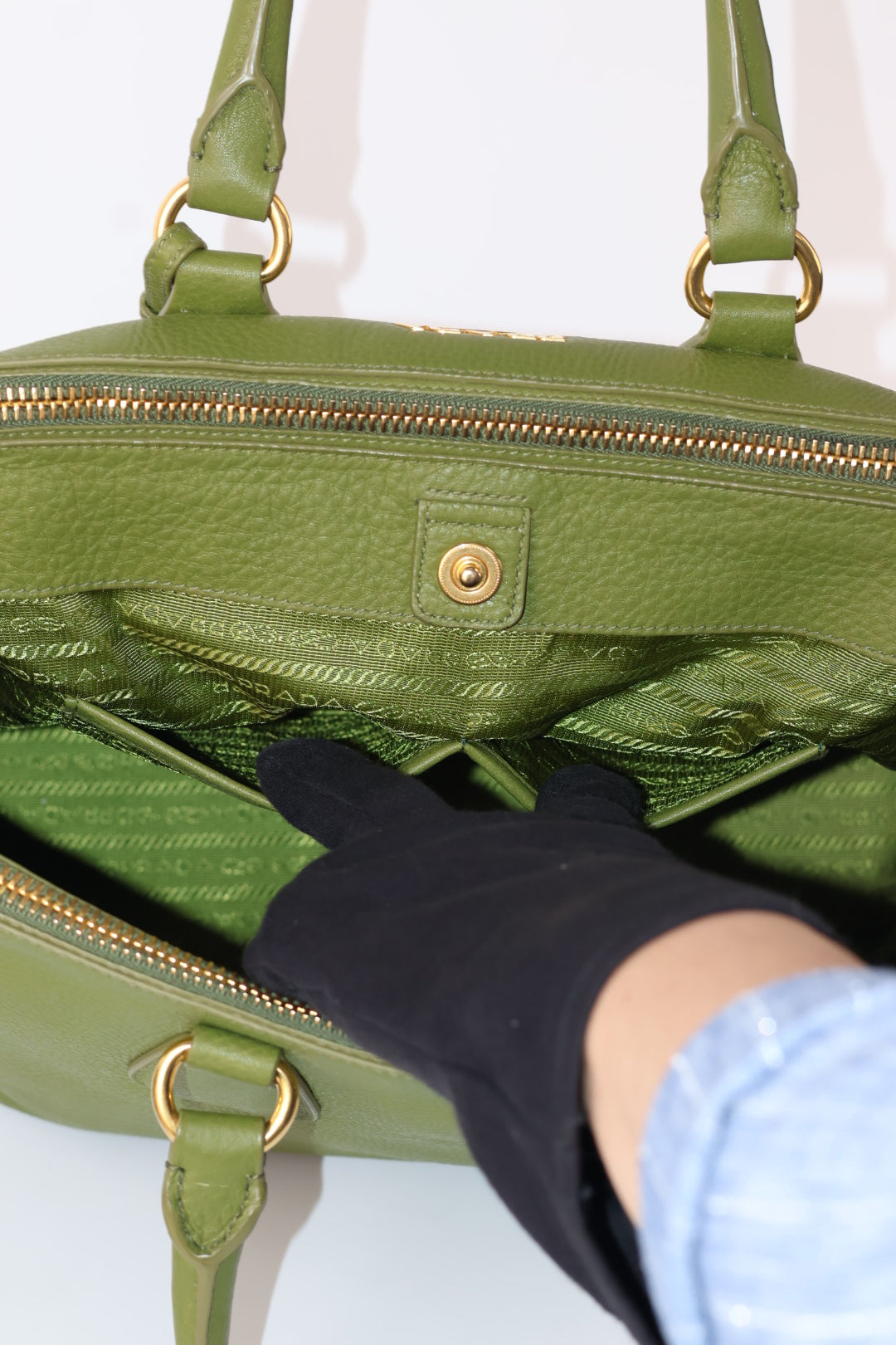 Prada Tote in Pelle Verde