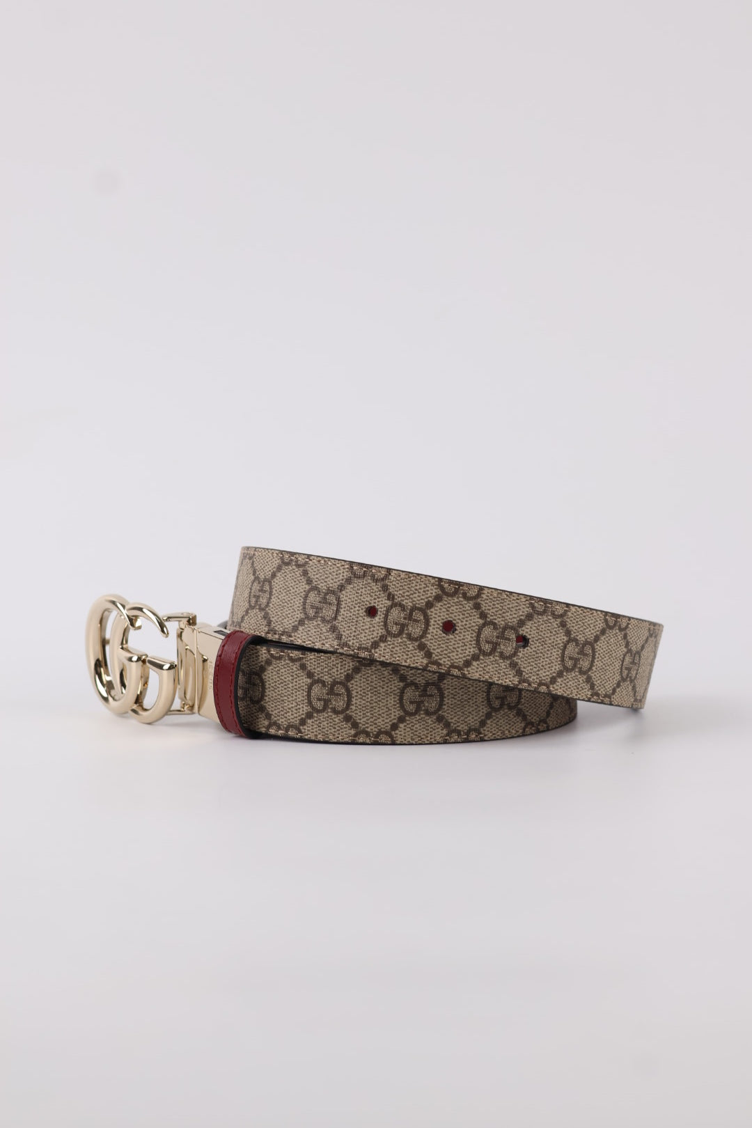 Gucci Cintura GG Marmont Supreme Reversibile