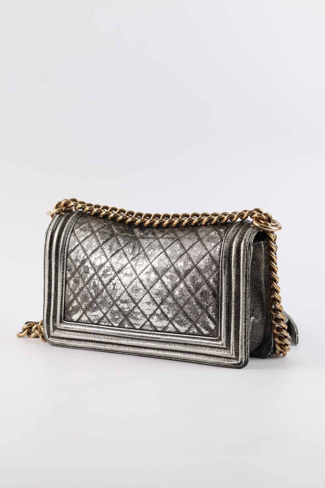 Chanel Boy Media Silver