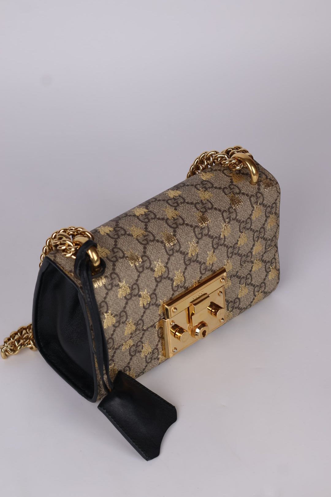 Gucci Padlock Chain Bee GG Supreme