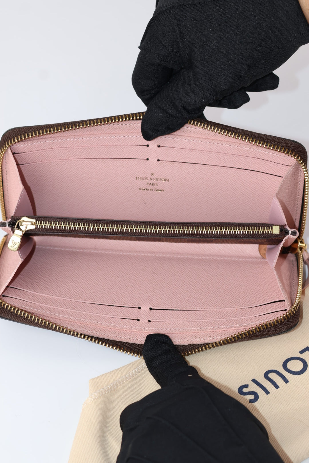 Louis Vuitton Portafoglio Clémence Damier Ébène