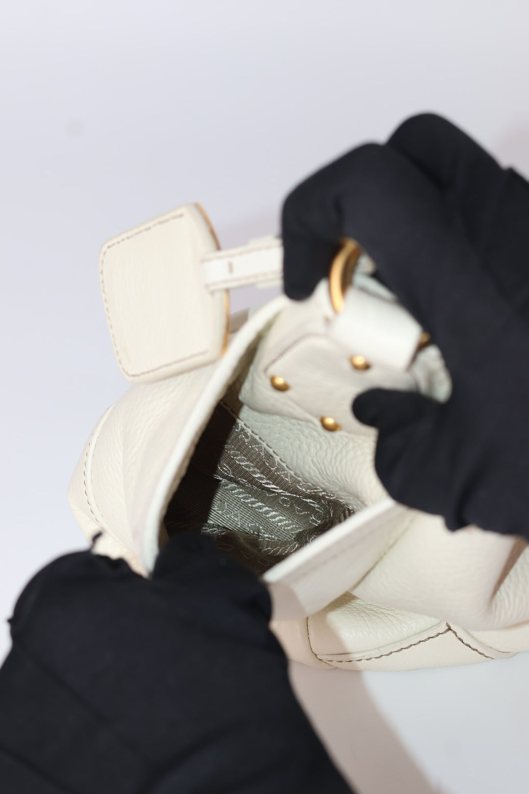 Prada Borsa a Spalla in Pelle
