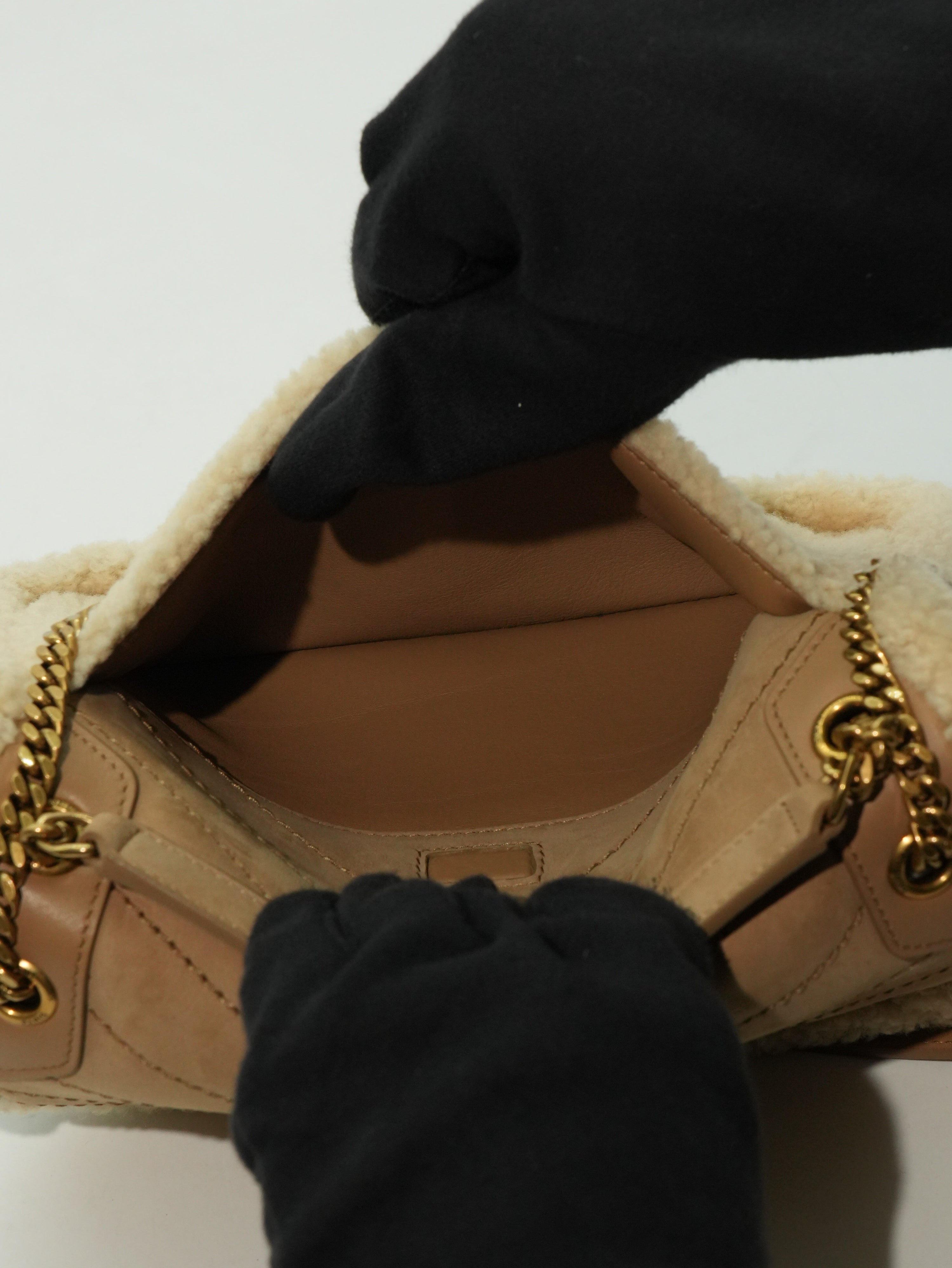 Saint Laurent Niki Baby Shearling