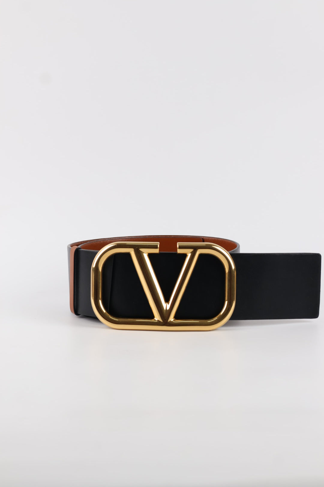 Valentino Cintura V Logo 7cm Reversibile