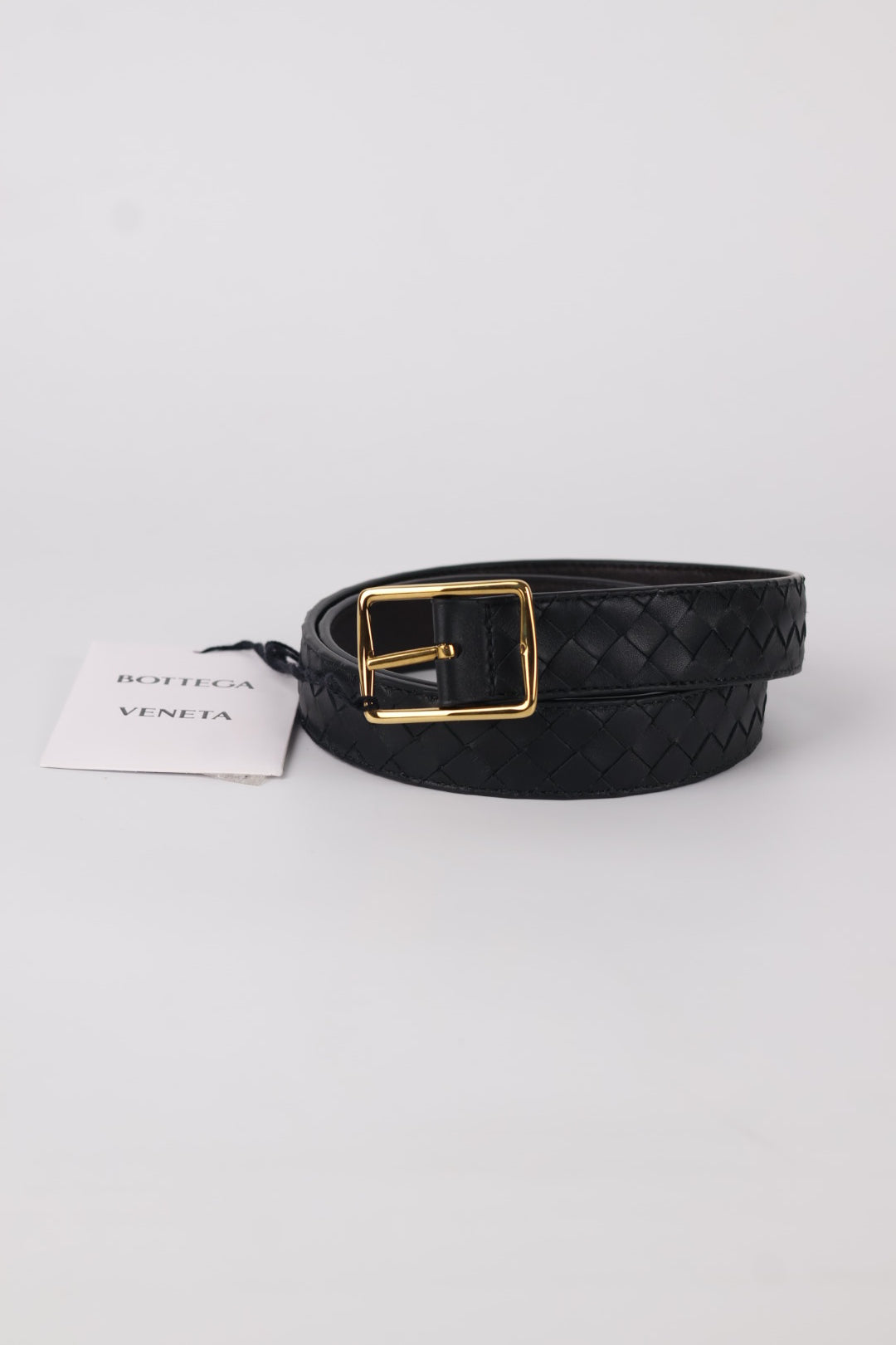 Bottega Veneta Cintura in Pelle Intrecciata