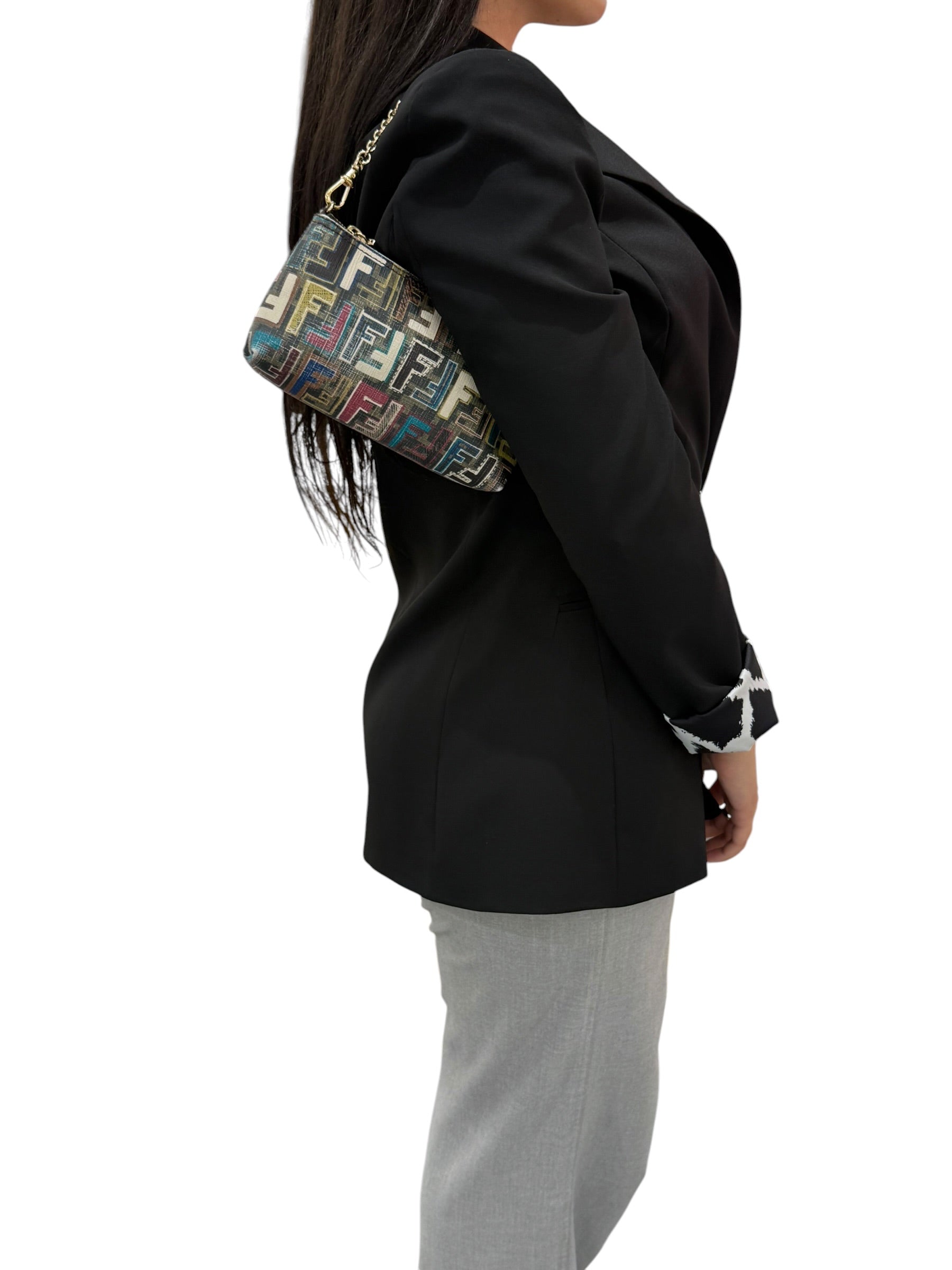 Fendi Chain Pochette FF Multicolor