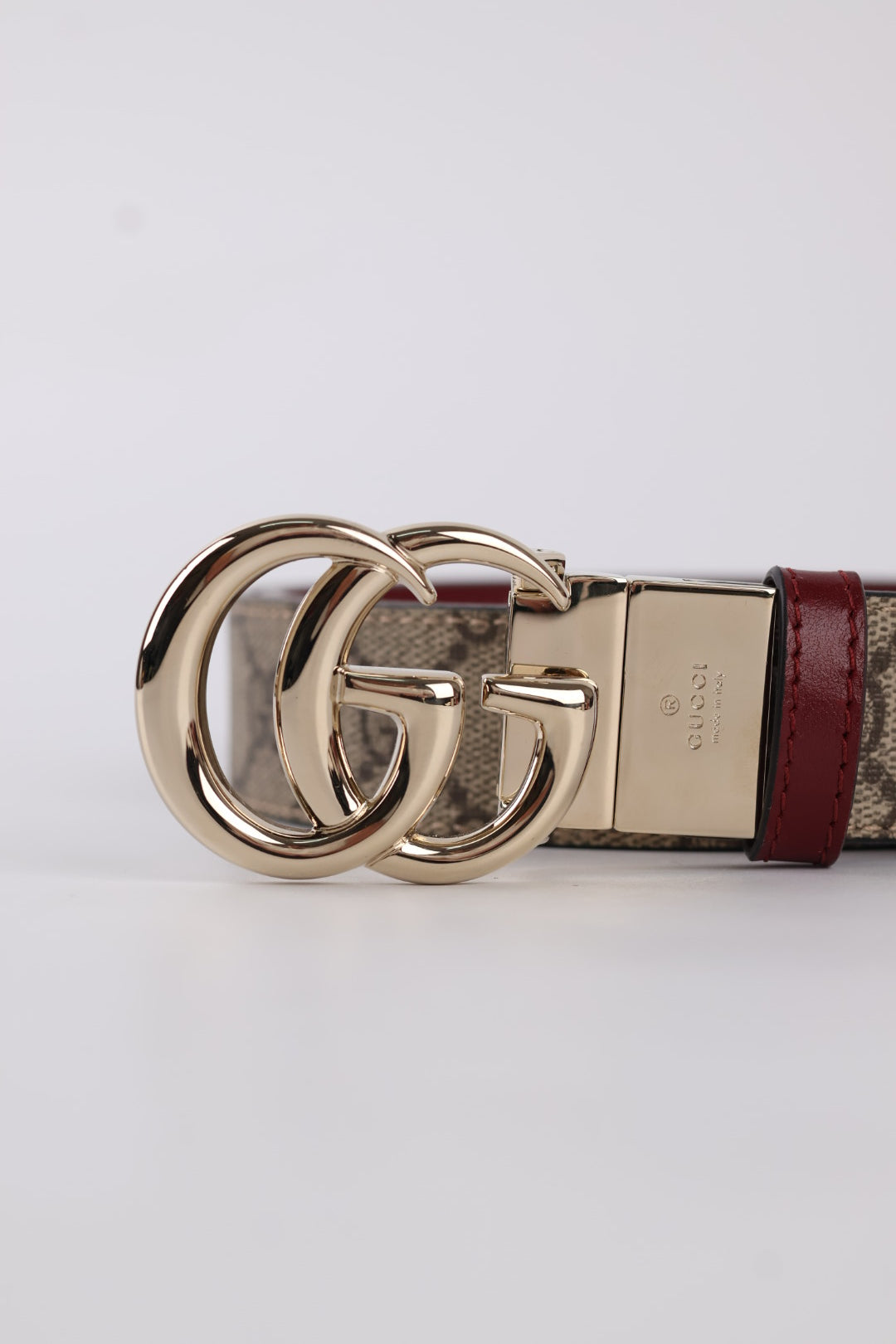 Gucci Cintura GG Marmont Supreme Reversibile