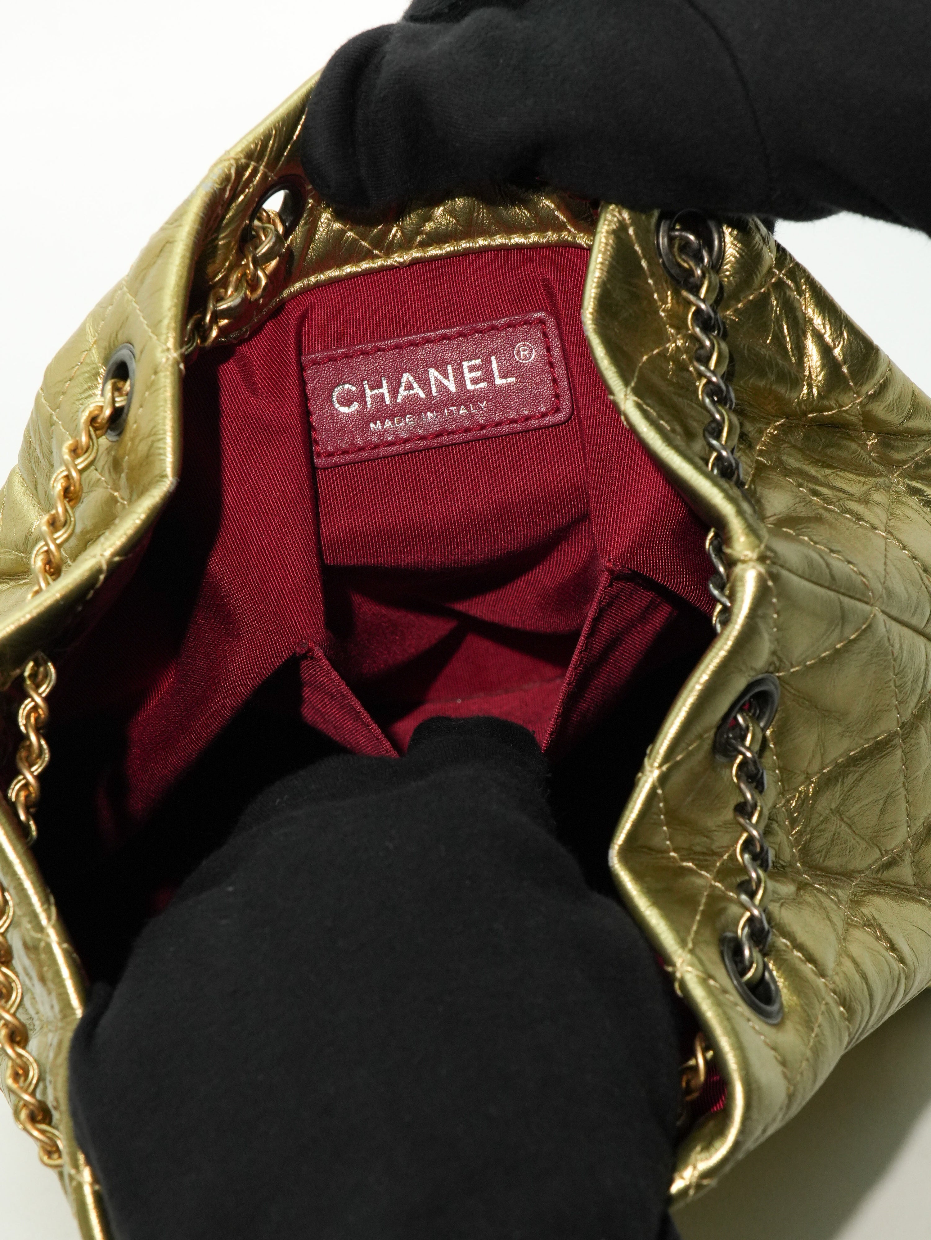 Chanel Zaino Gabrielle Gold