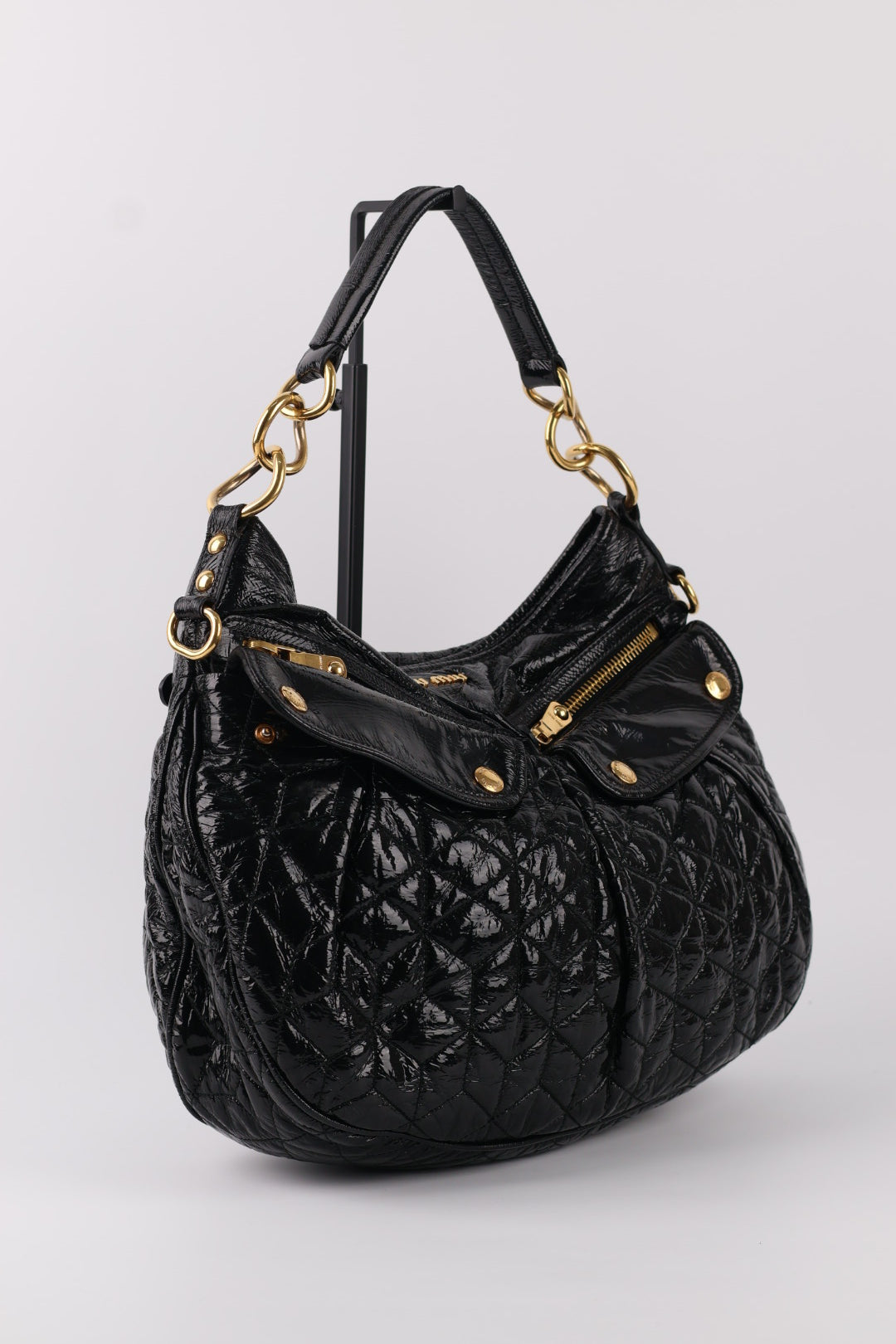 Miu Miu a Spalla in Pelle Verniciata