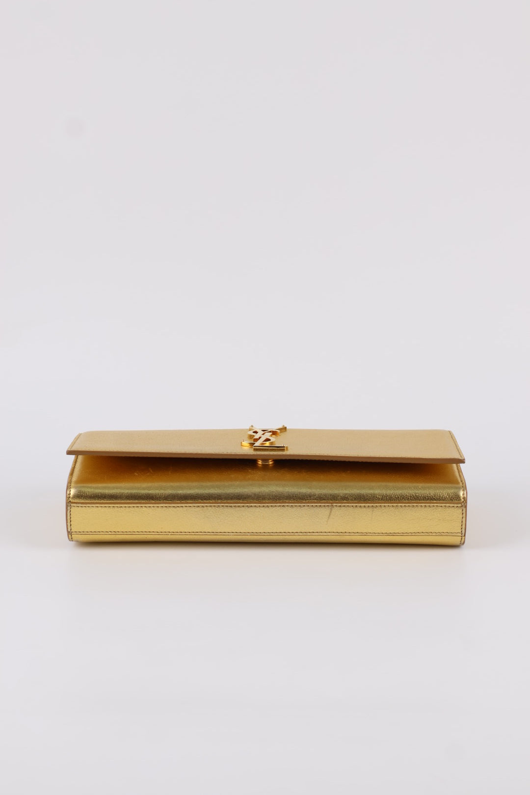 Saint Laurent Kate Clutch Gold