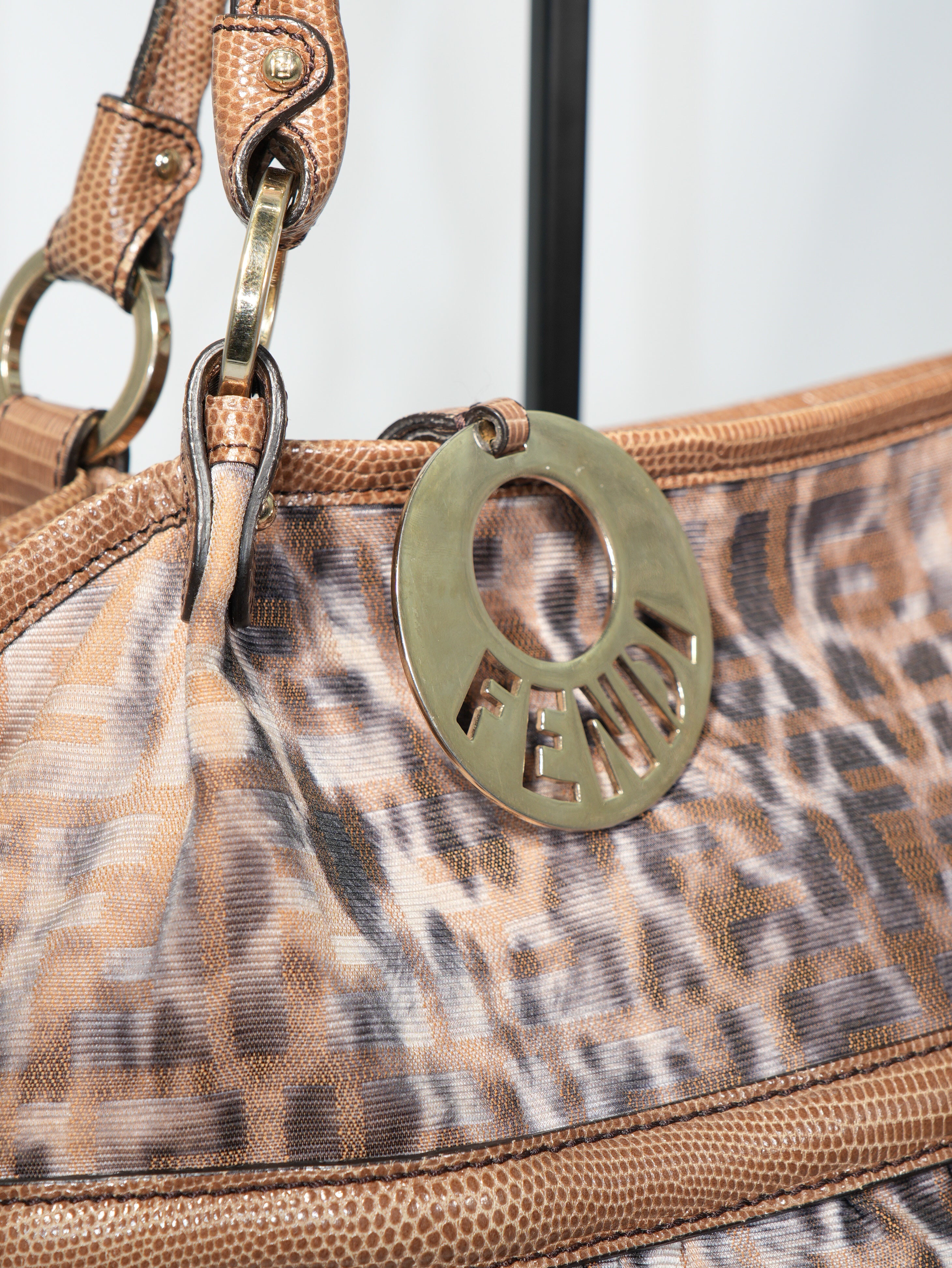 Fendi Tote Chef Leopard