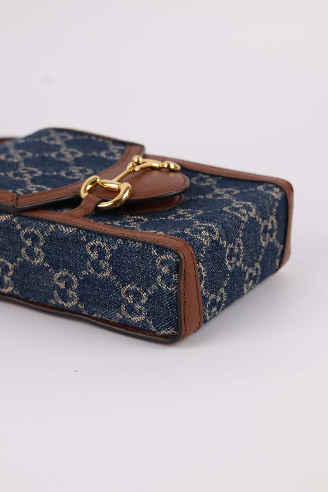 Gucci Porta Cellulare Horsebit GG Denim