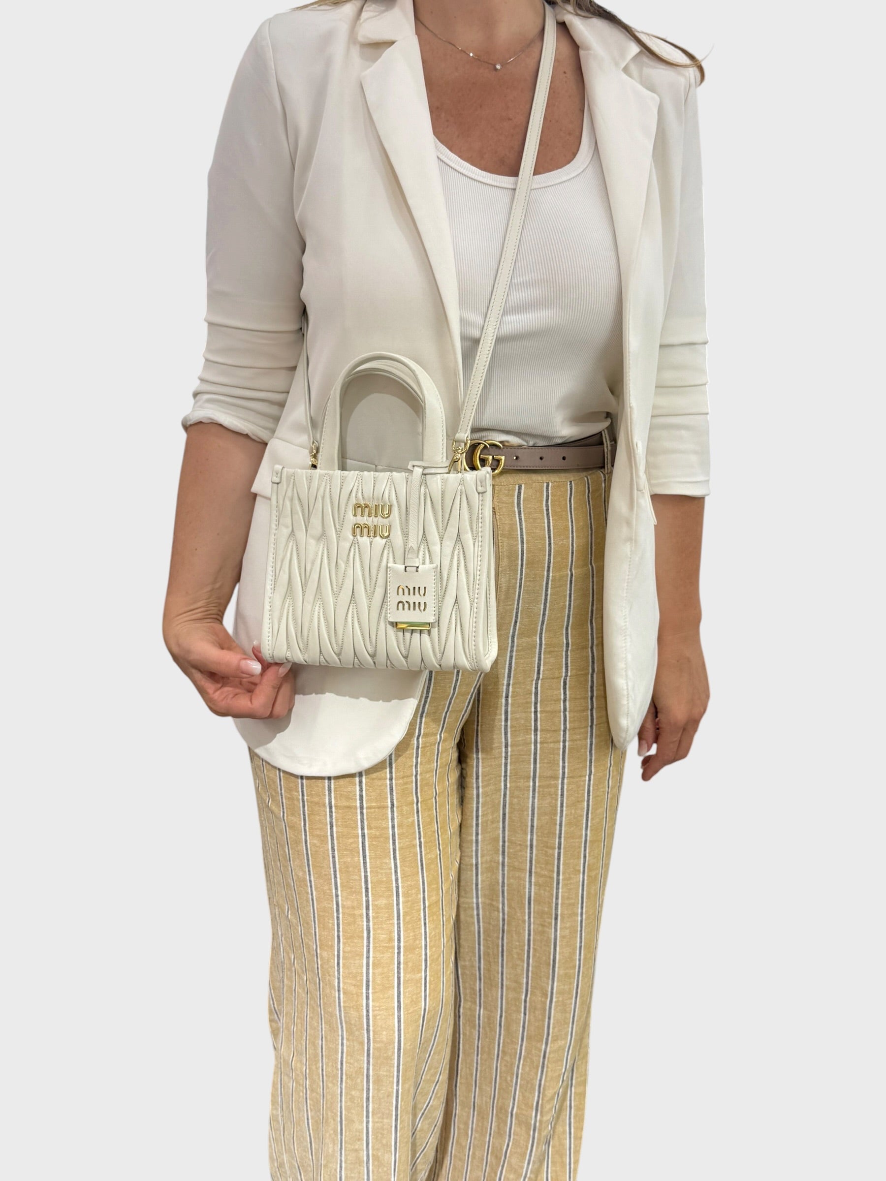 Miu Miu Mini Tote Matelassé
