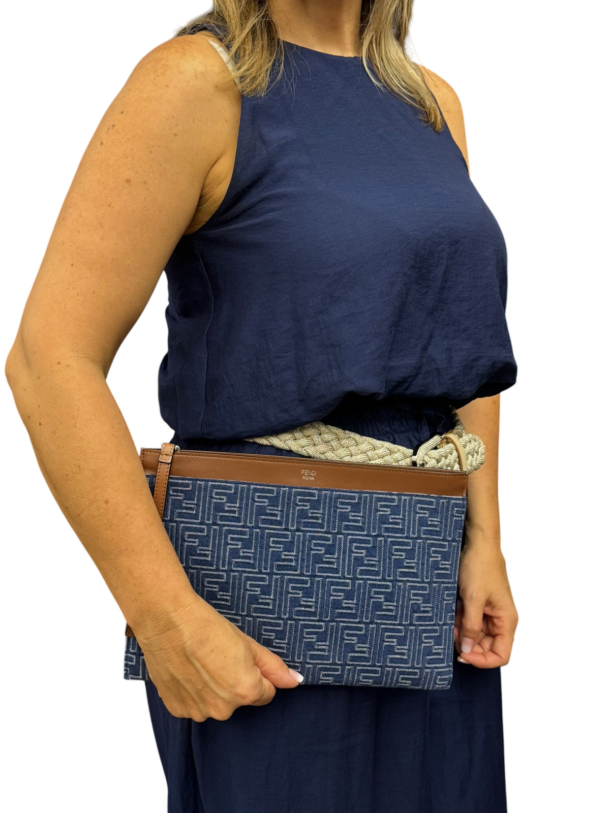 Fendi Pochette FF Denim
