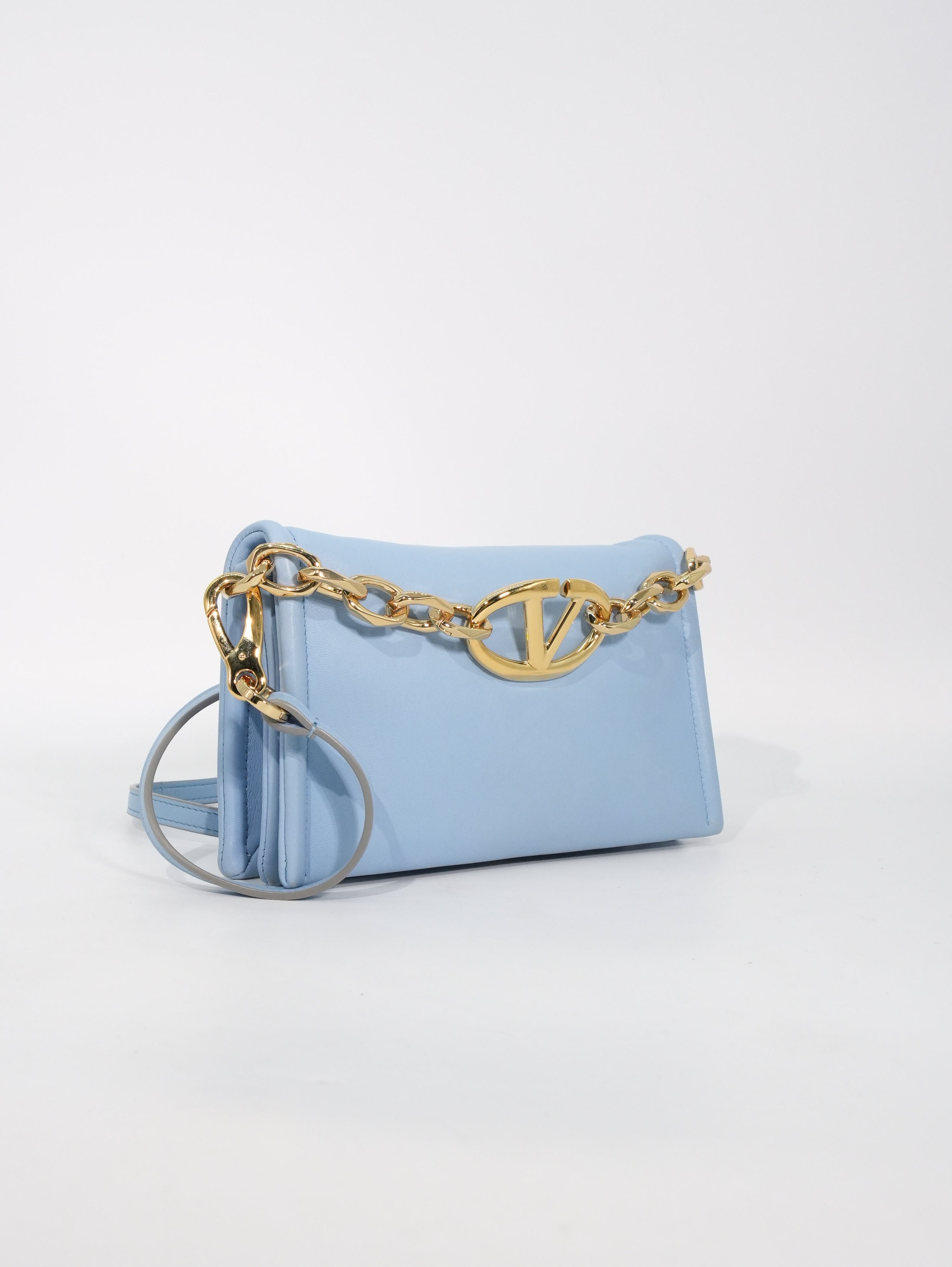 Valentino Pochette V Logo Chain