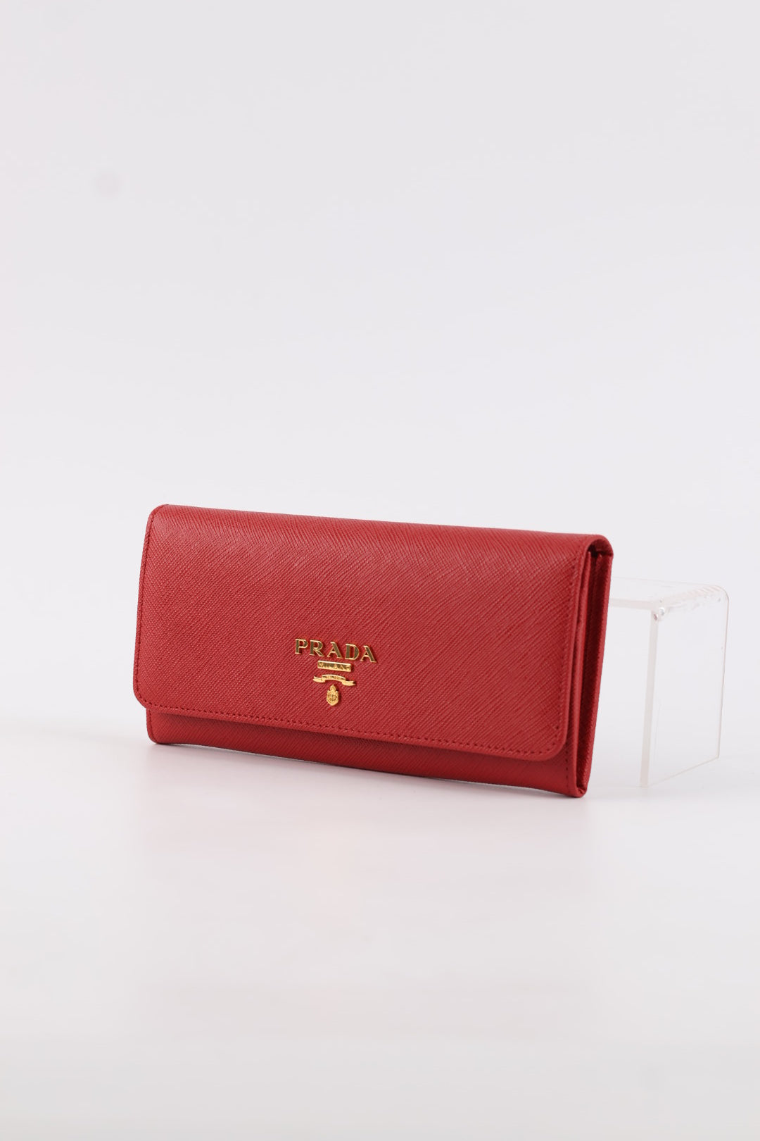 Prada Portafoglio Lungo in Pelle Saffiano