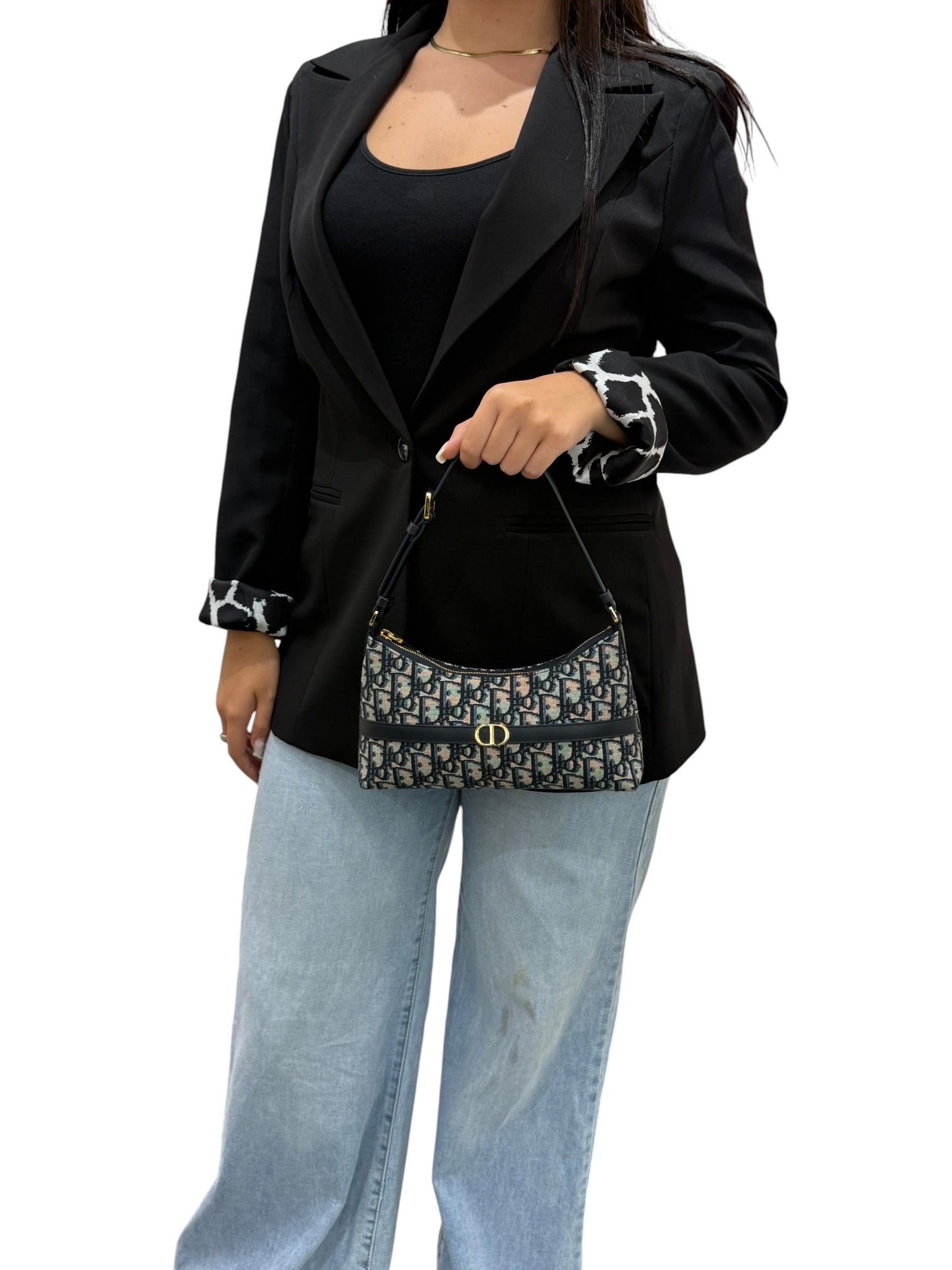 Dior Hobo 30 Montaigne Jacquard Oblique