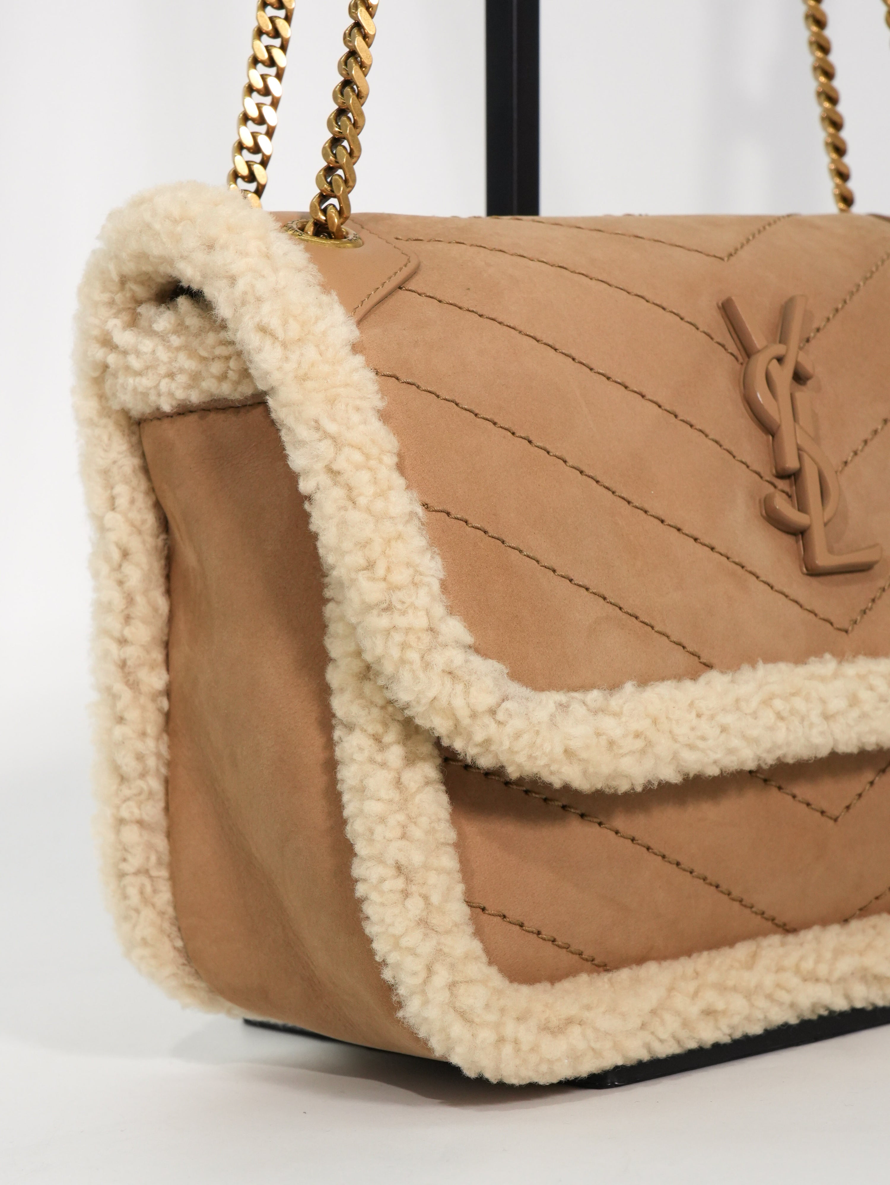 Saint Laurent Niki Baby Shearling