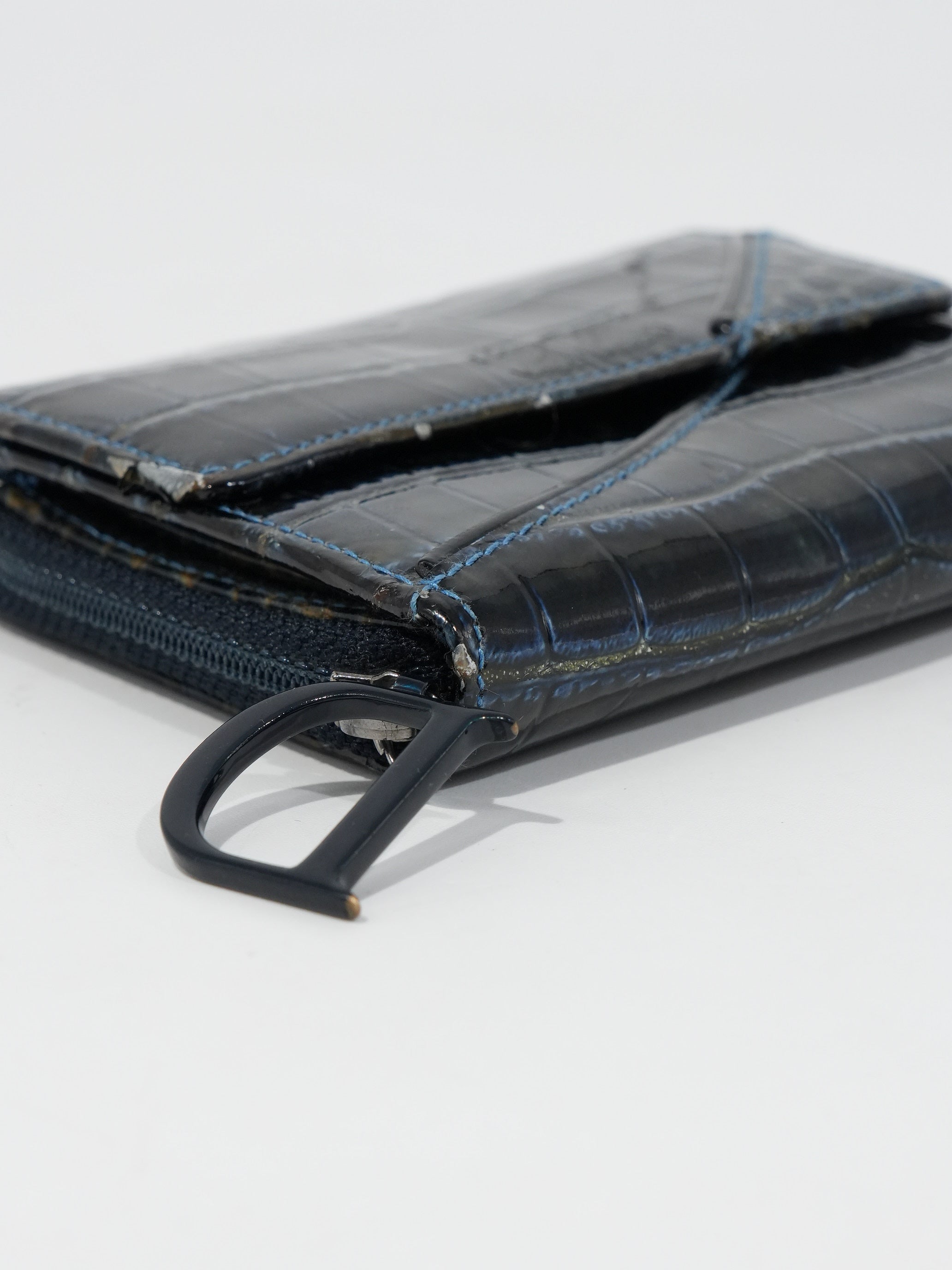 Dior Portafoglio Saddle Coccodrillo Vintage