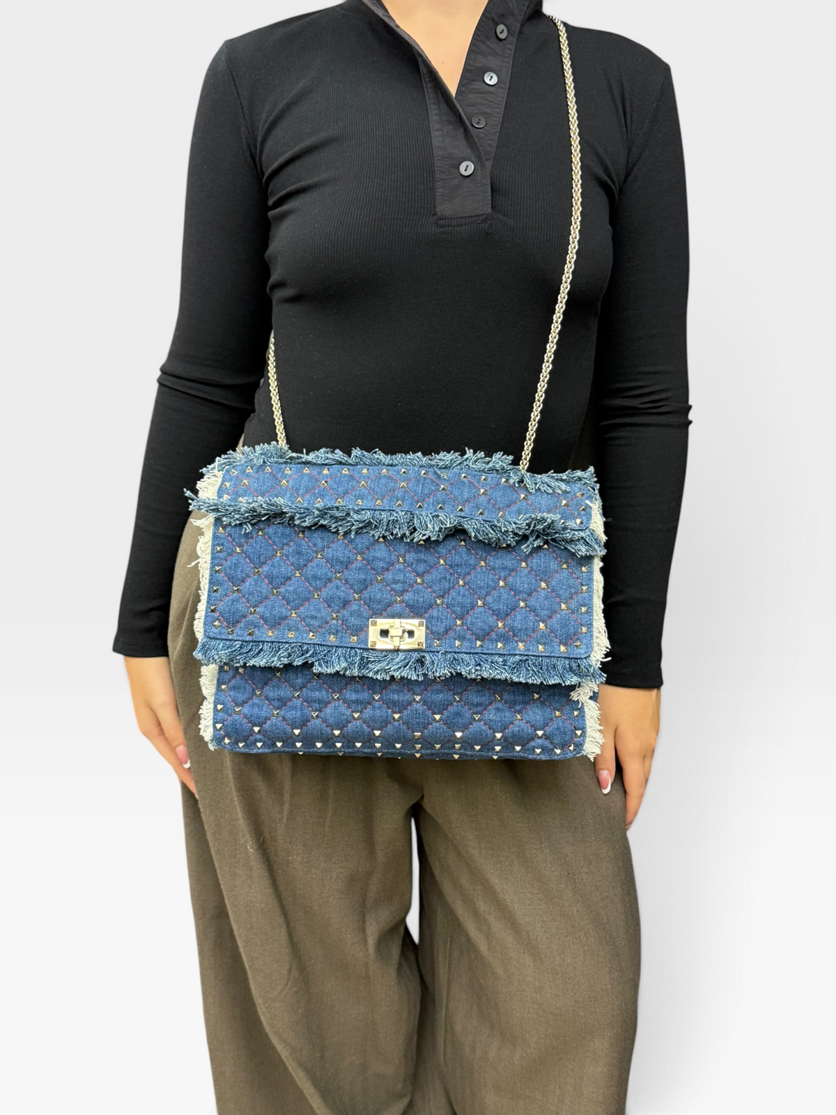 Valentino Rockstud Spike Denim Media