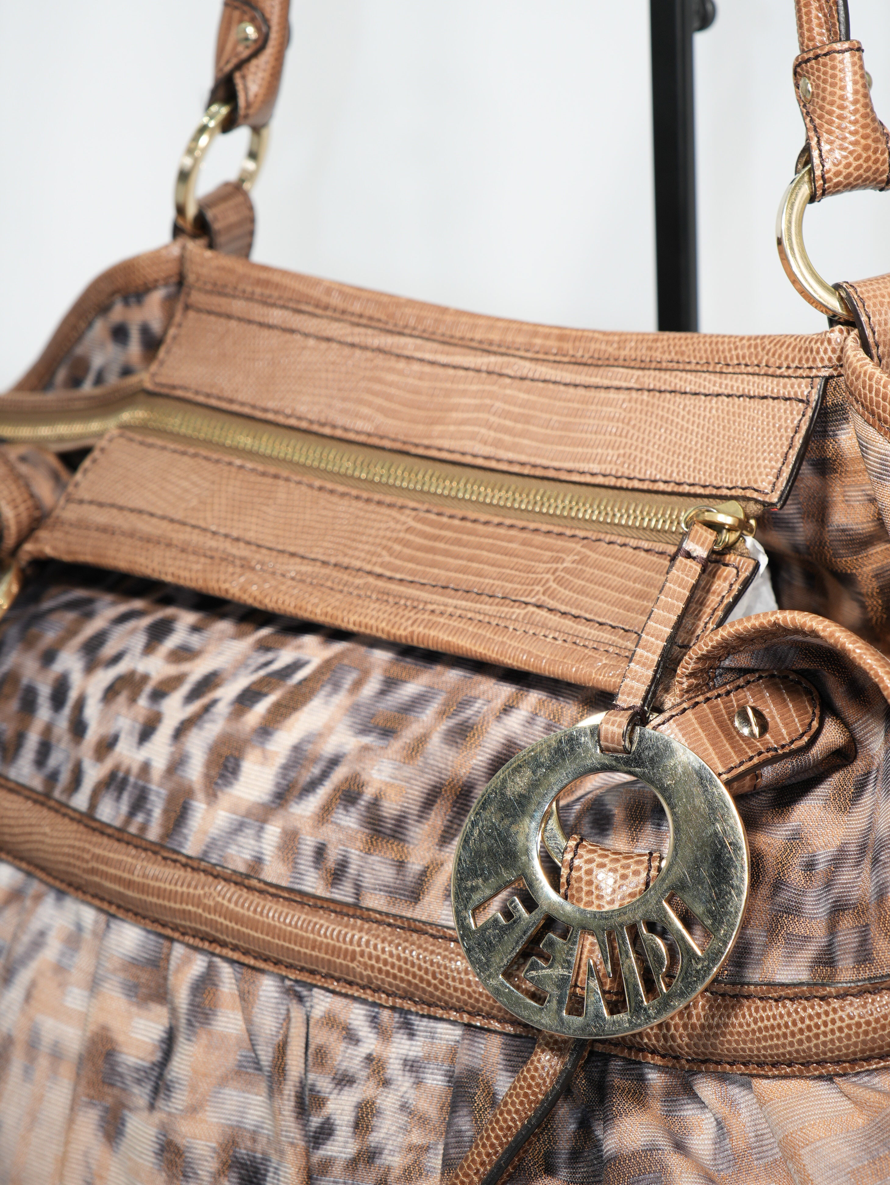Fendi Tote Chef Leopard