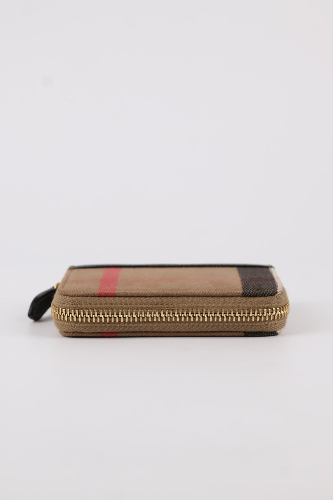 Burberry portafoglio compatto Zippy Check