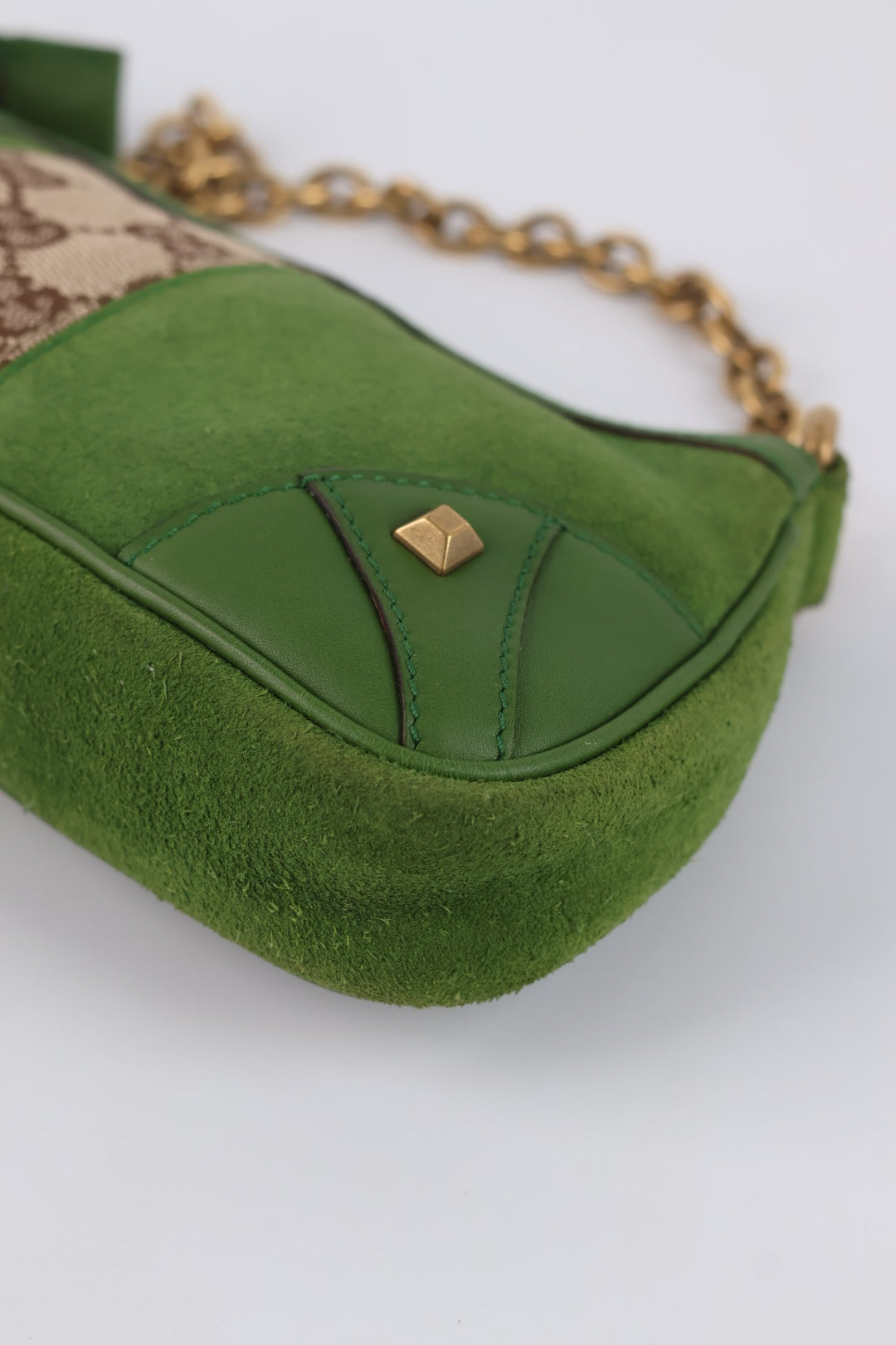 Gucci Chain Pochette GG Suede