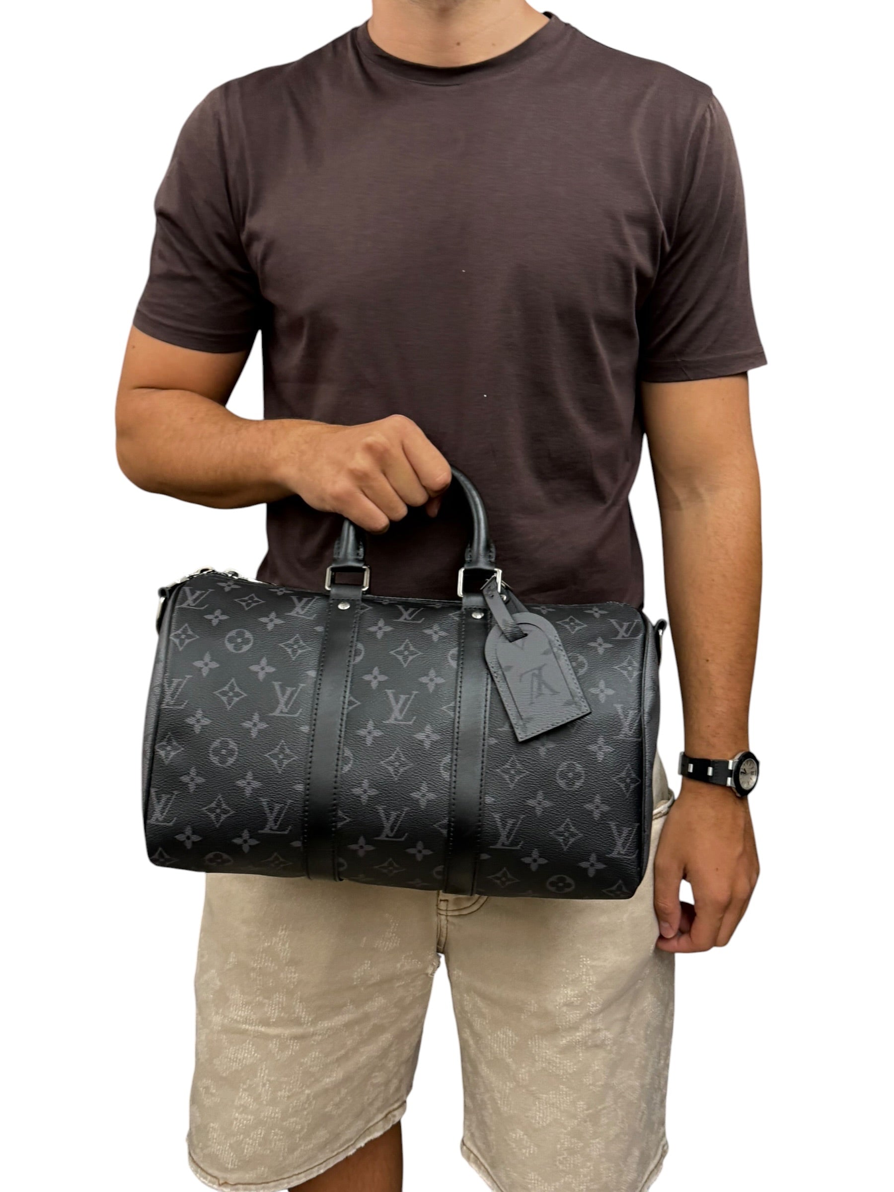 Louis Vuitton Keepall 35 Bandoulière Monogram Eclipse
