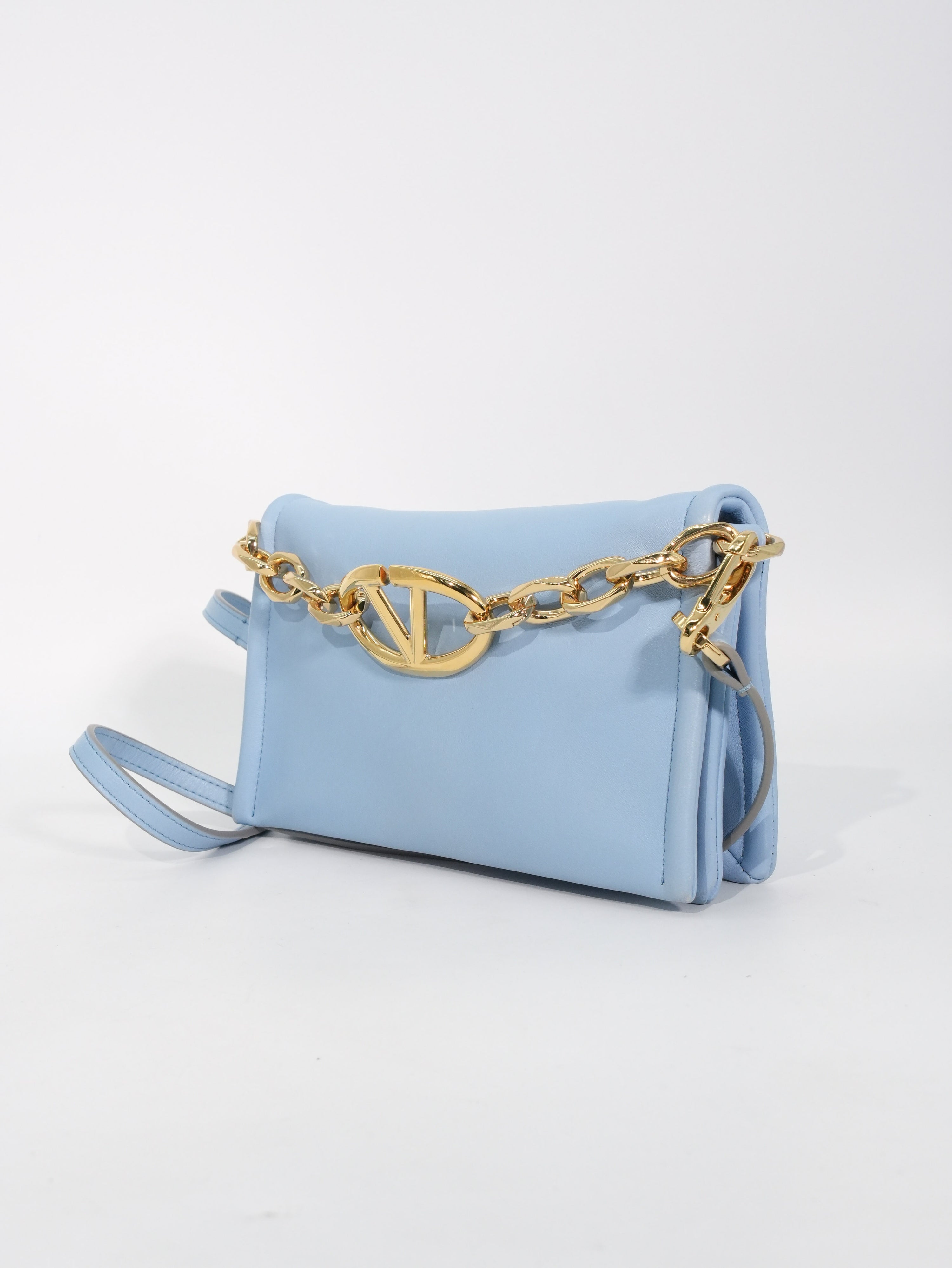 Valentino Pochette V Logo Chain