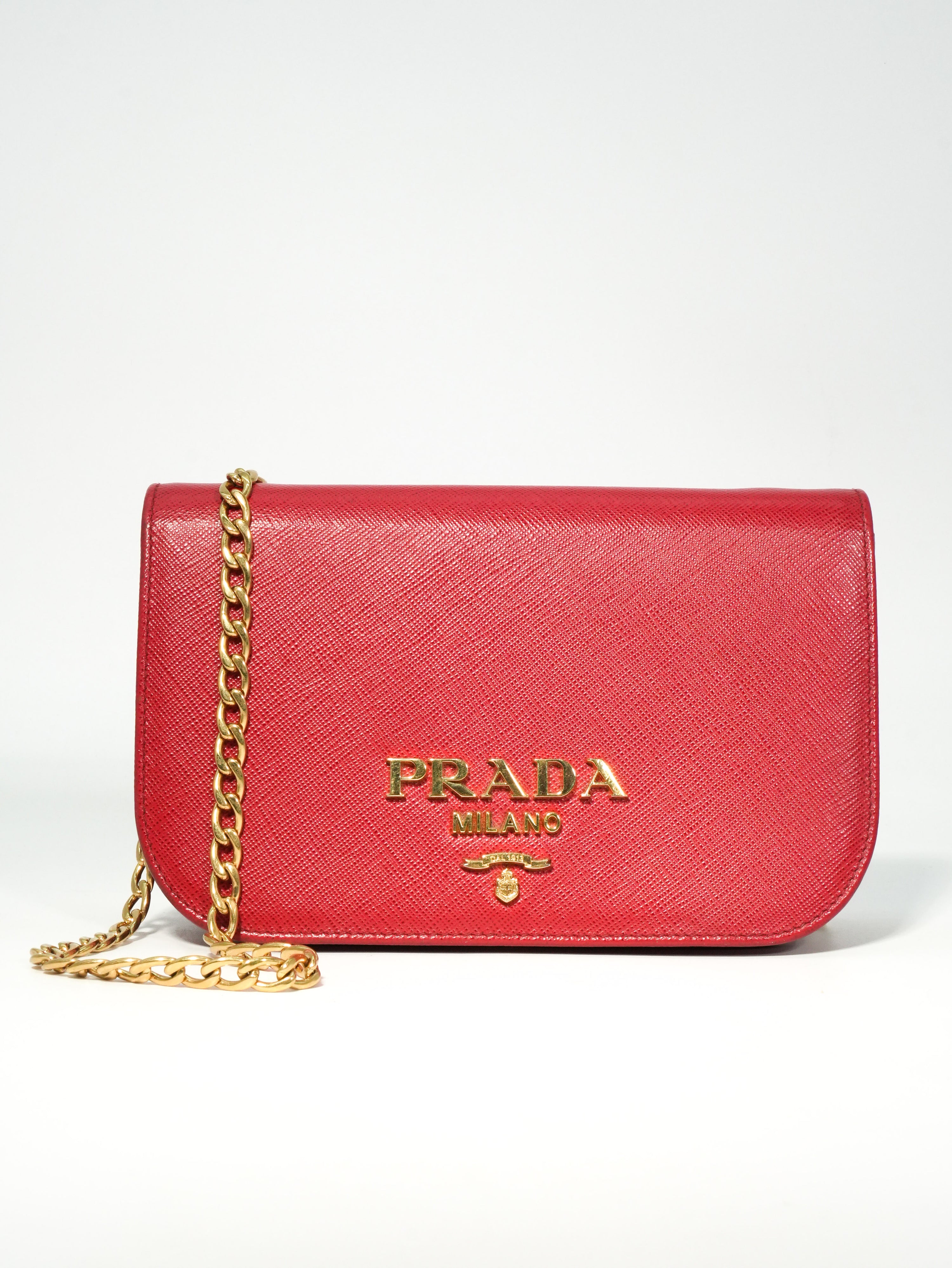 Prada Mini Borsa a Tracolla Saffiano