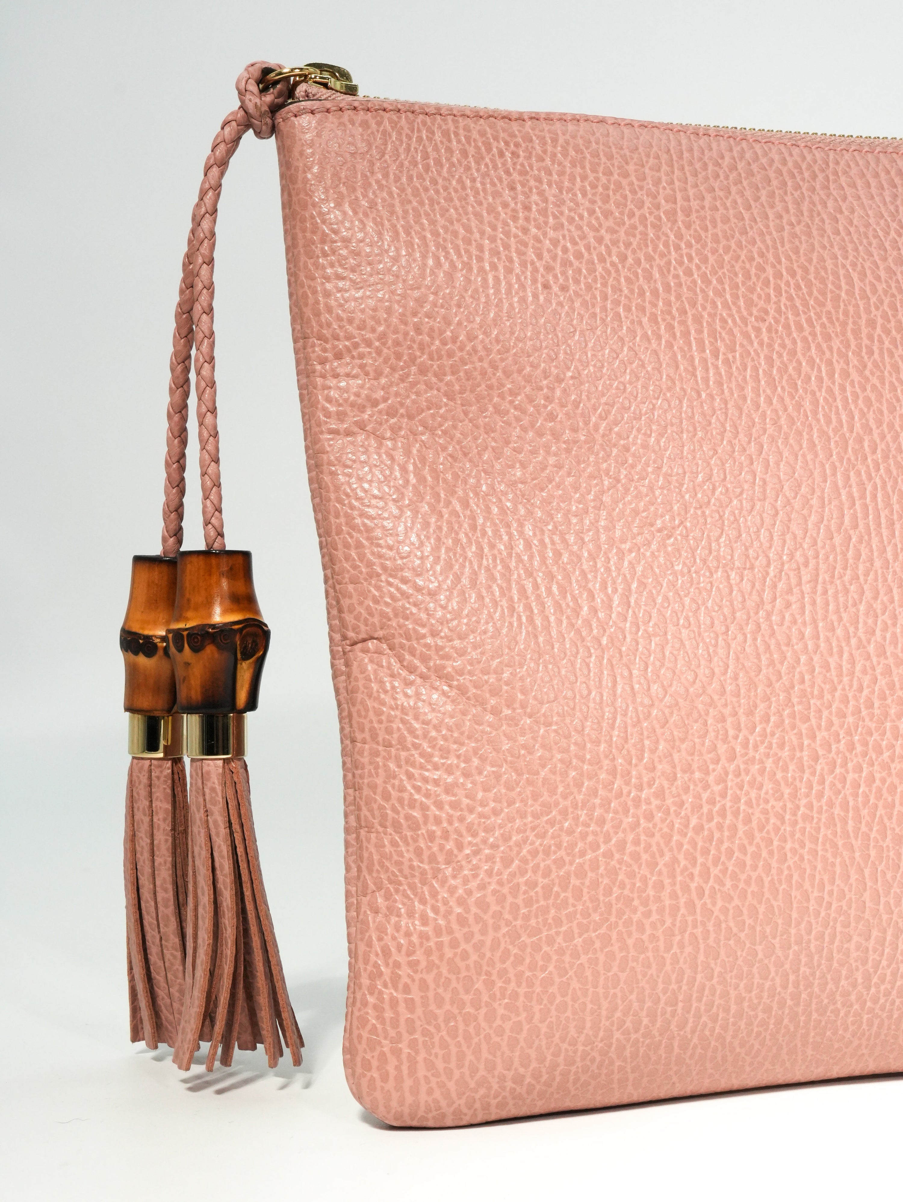 Gucci Pochette Bamboo in Pelle