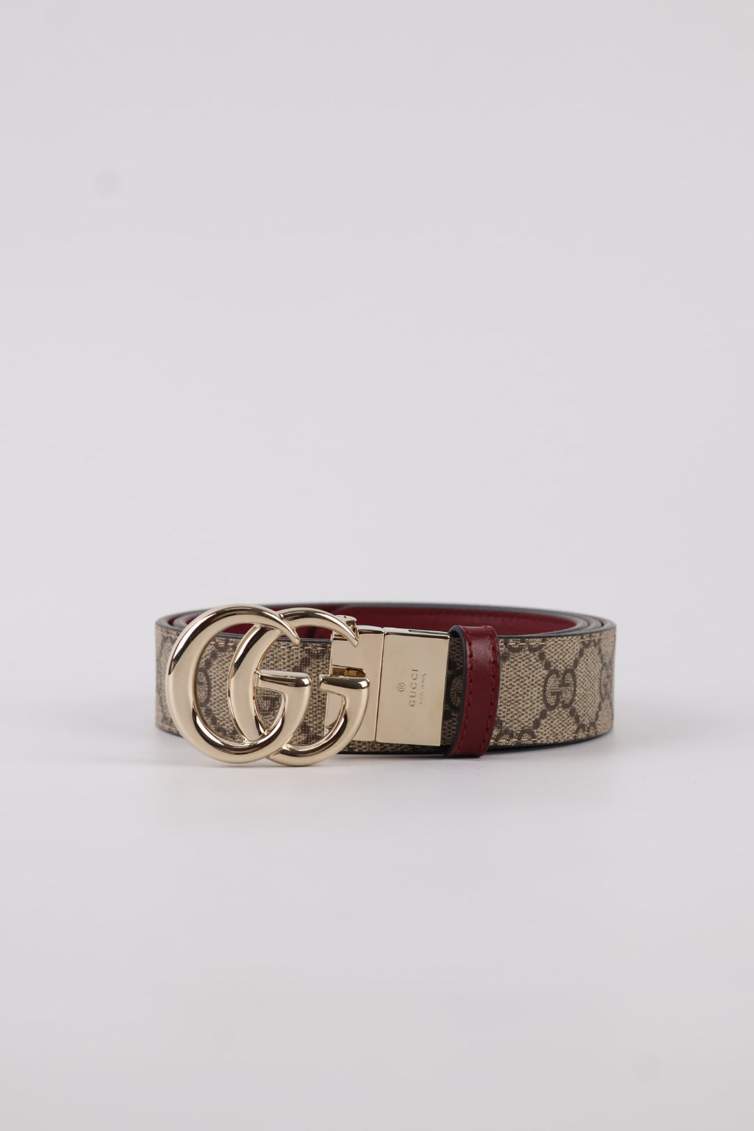 Gucci Cintura GG Marmont Supreme Reversibile
