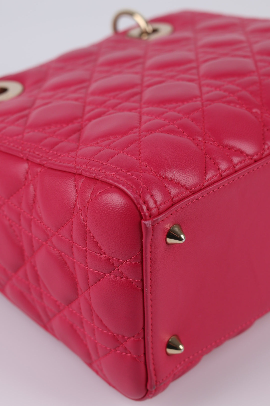 Lady Dior Media in Pelle