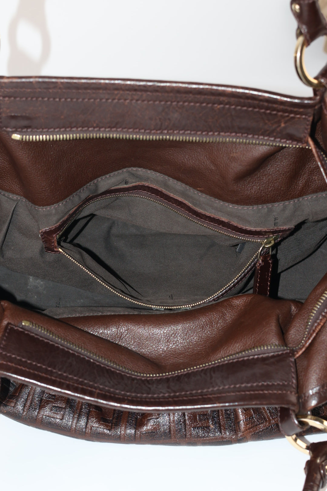 Fendi Tote Chef in Pelle FF Logo