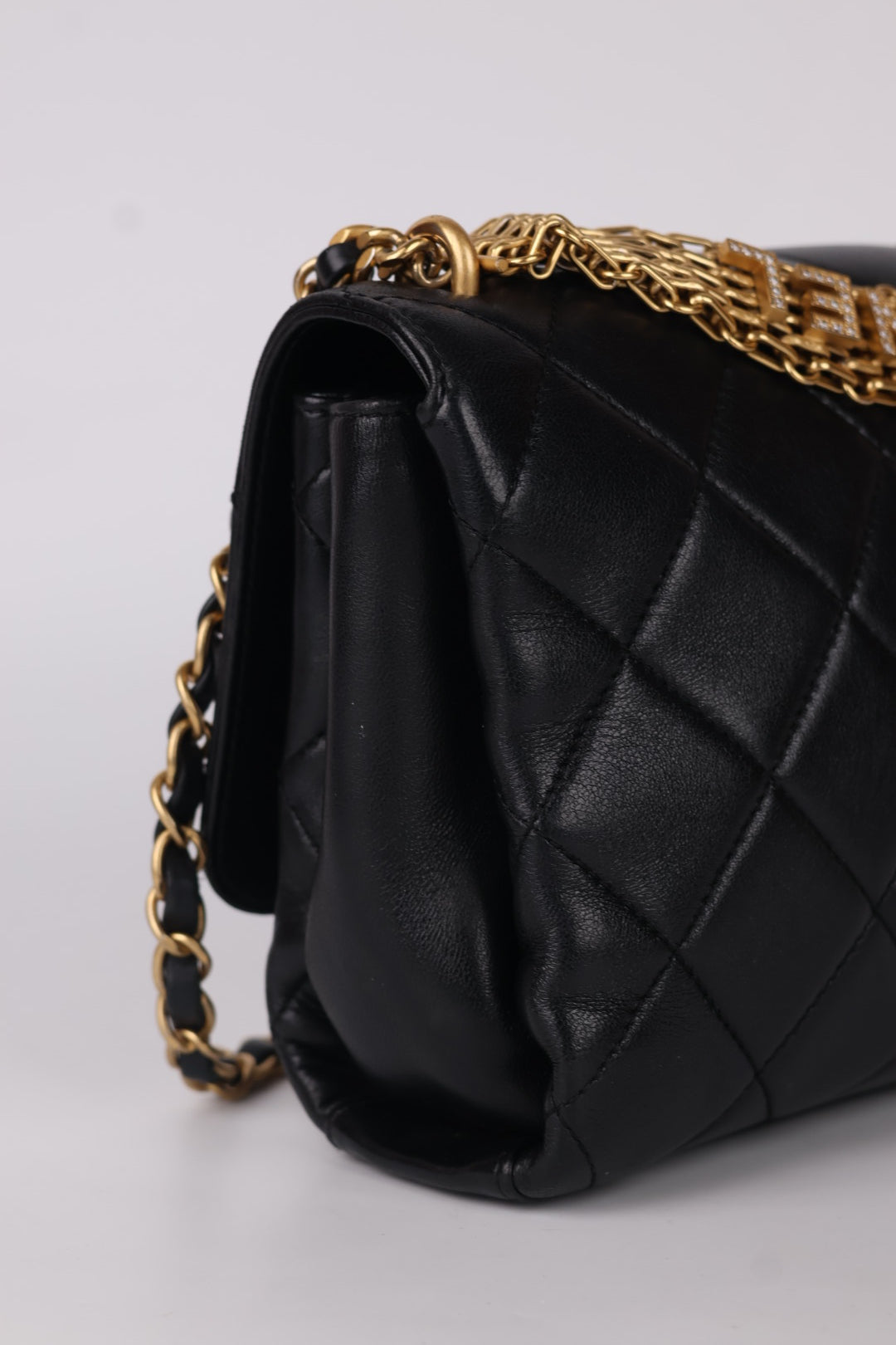 Chanel Classic Flap Crystal Lettering