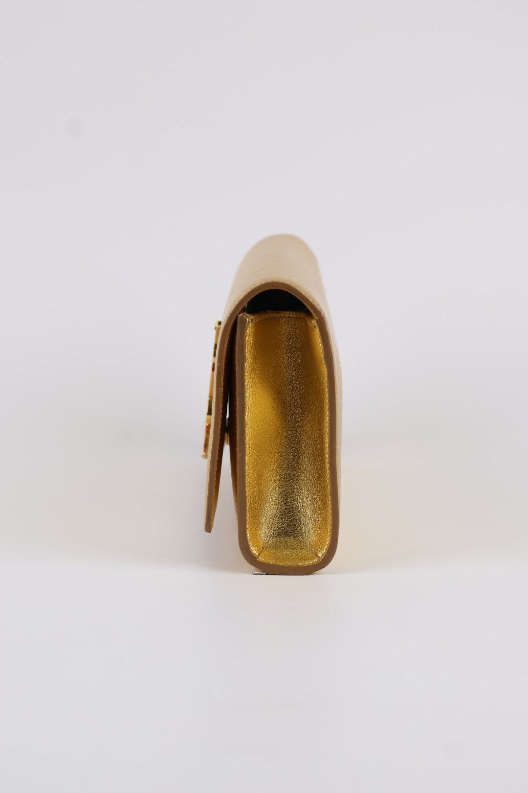 Saint Laurent Kate Clutch Gold