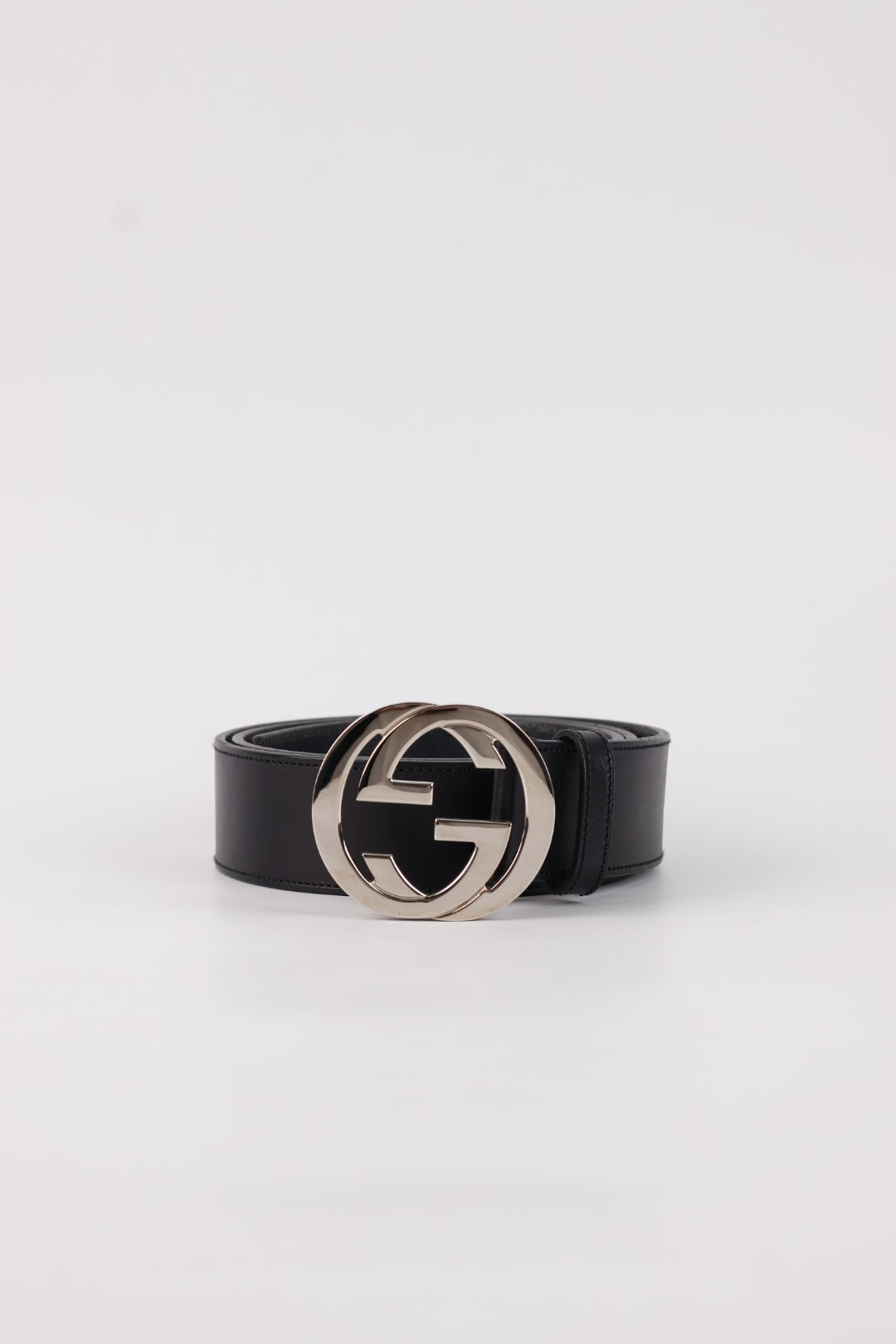 Gucci Cintura Interlocking in Pelle