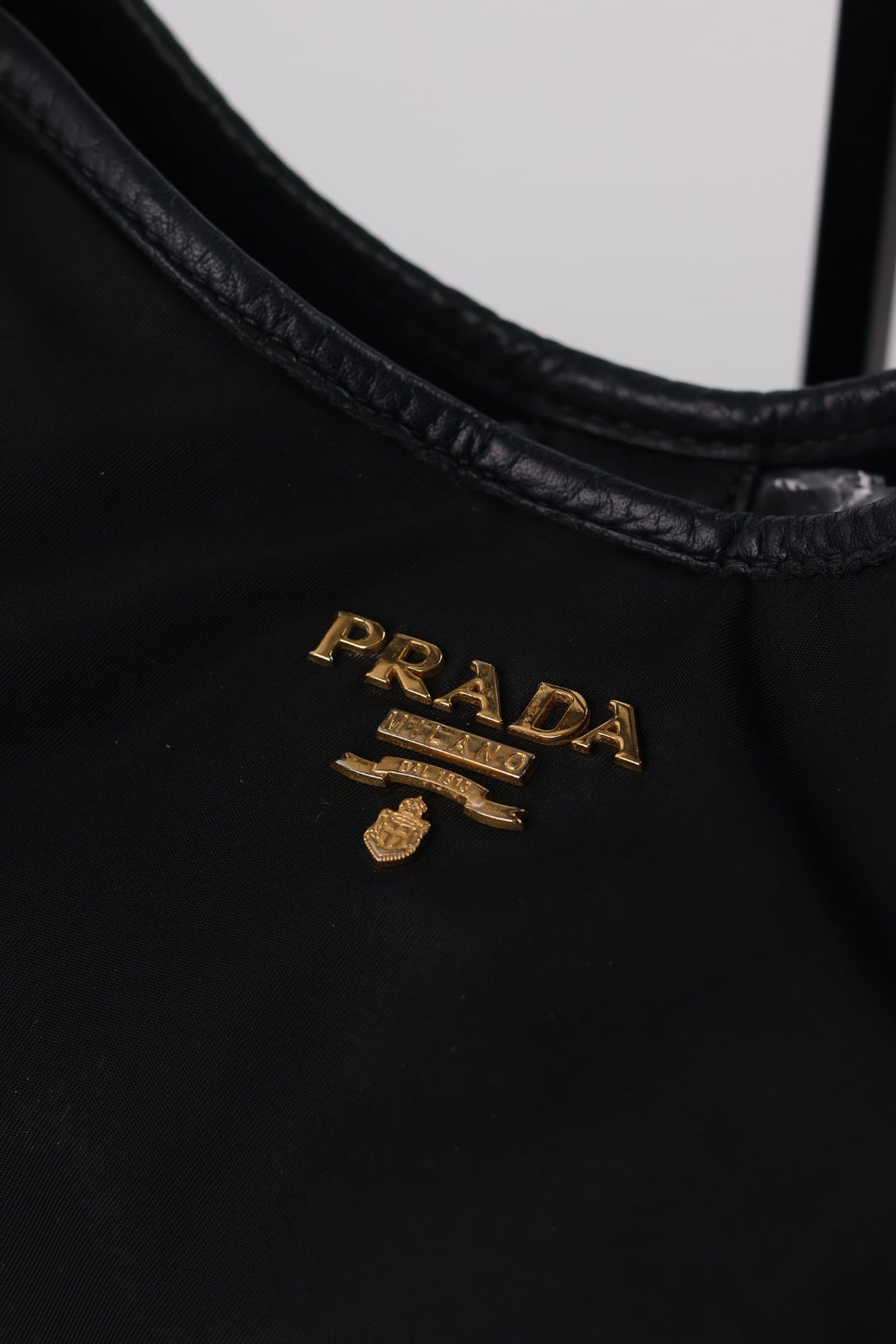 Prada Tote a spalla Nylon e Pelle