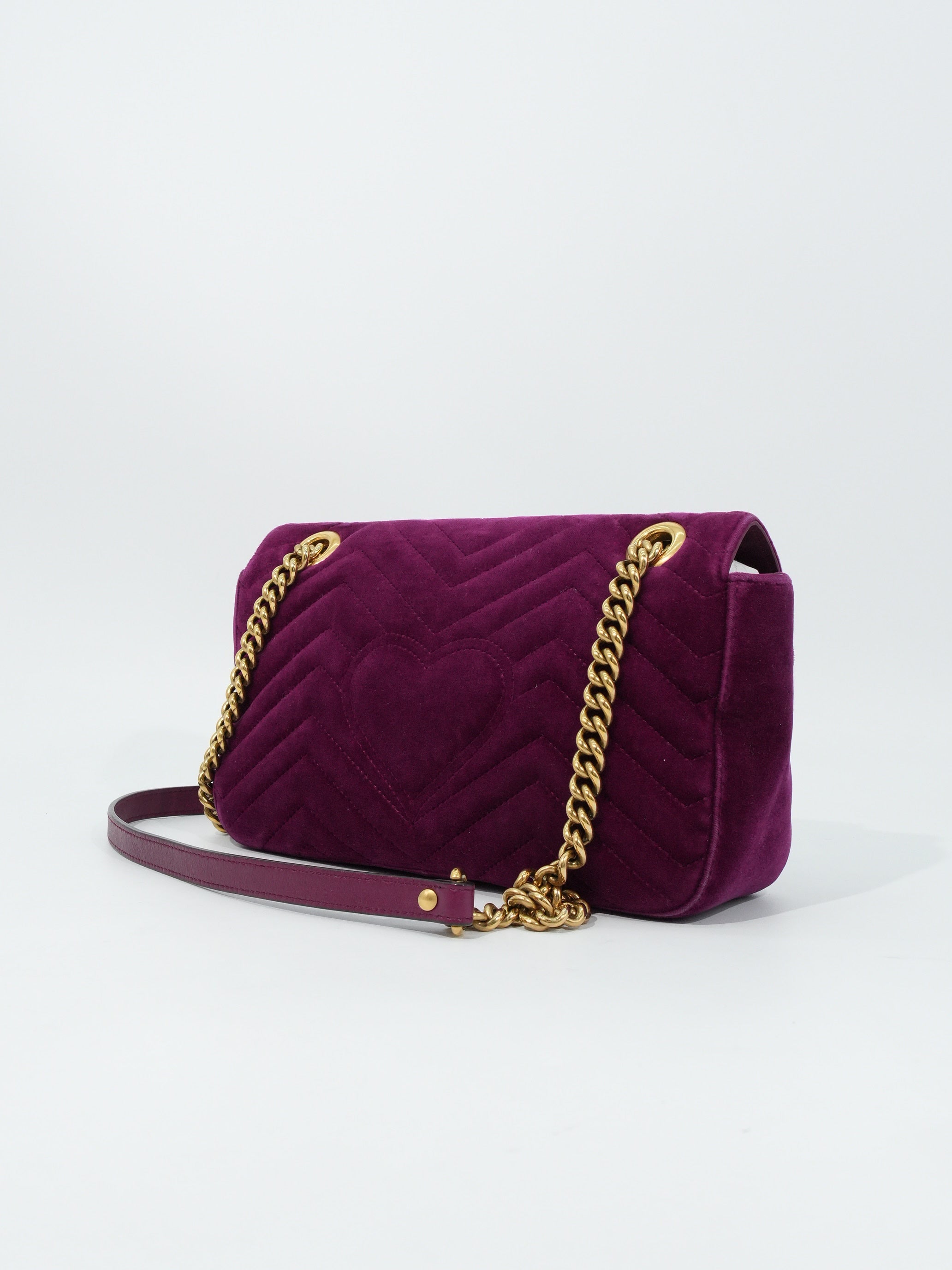 Gucci Marmont Media Velvet Matelassé