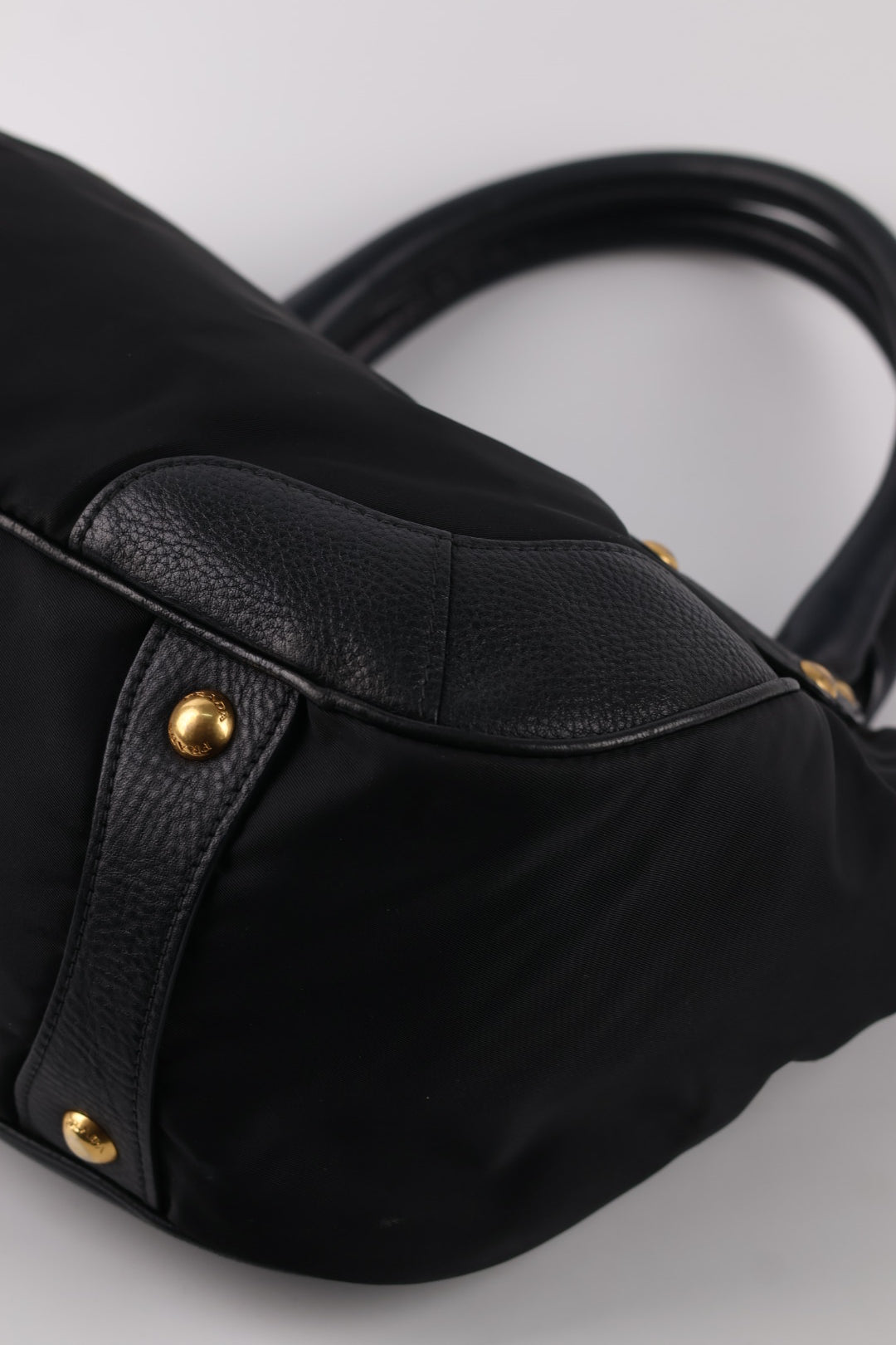 Prada Tote a spalla Nylon e Pelle