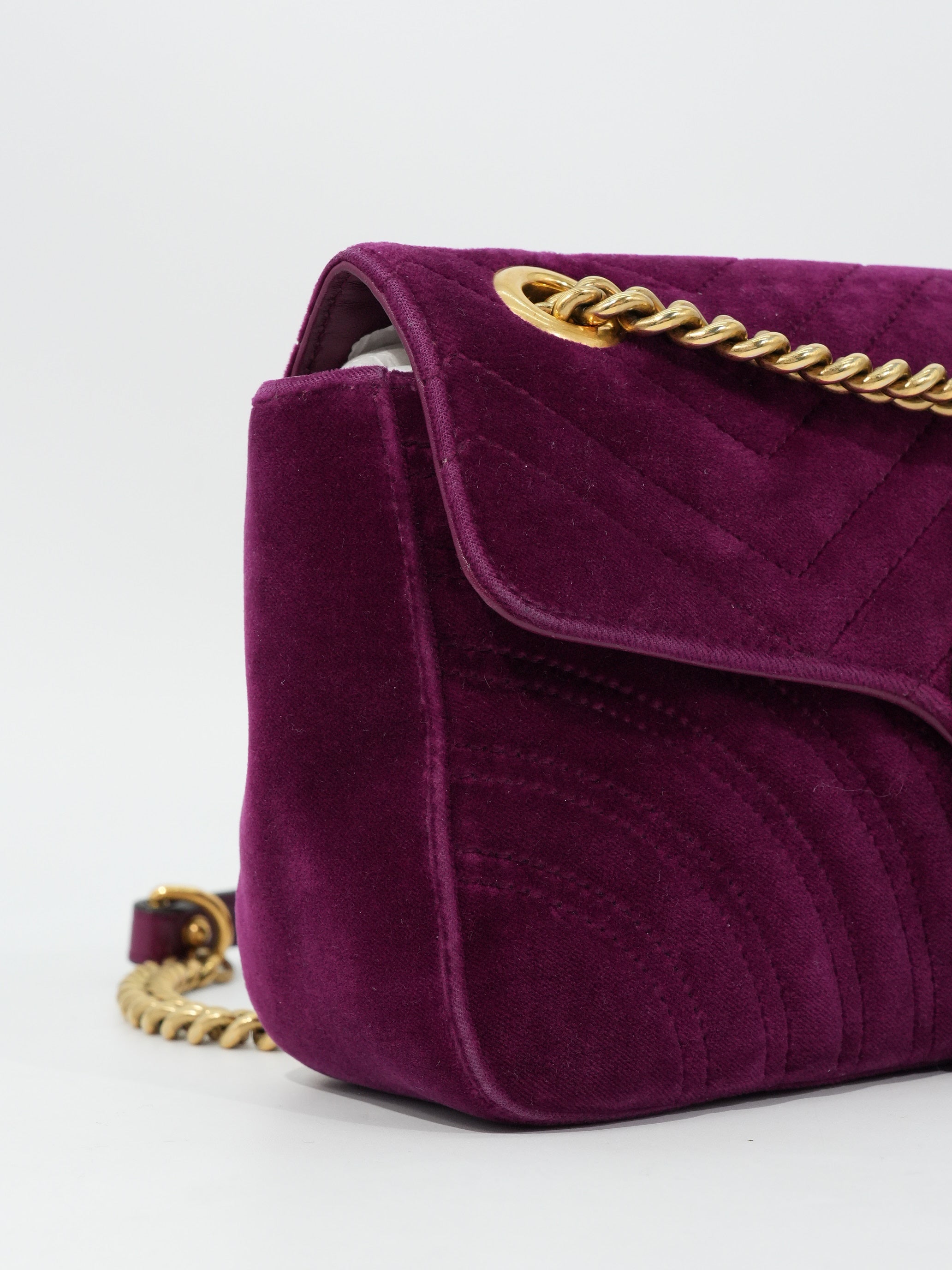 Gucci Marmont Media Velvet Matelassé