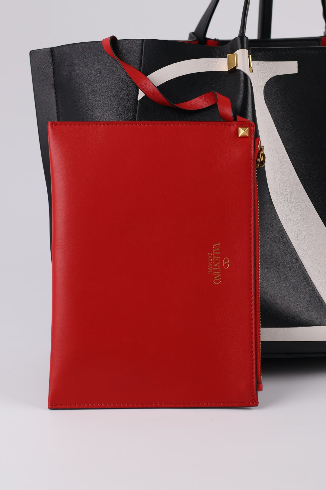 Valentino V Logo Tote