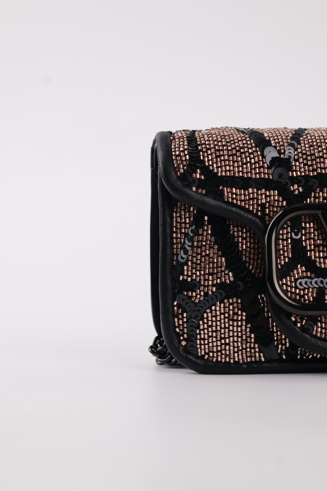Valentino Micro V Logo Paillettes