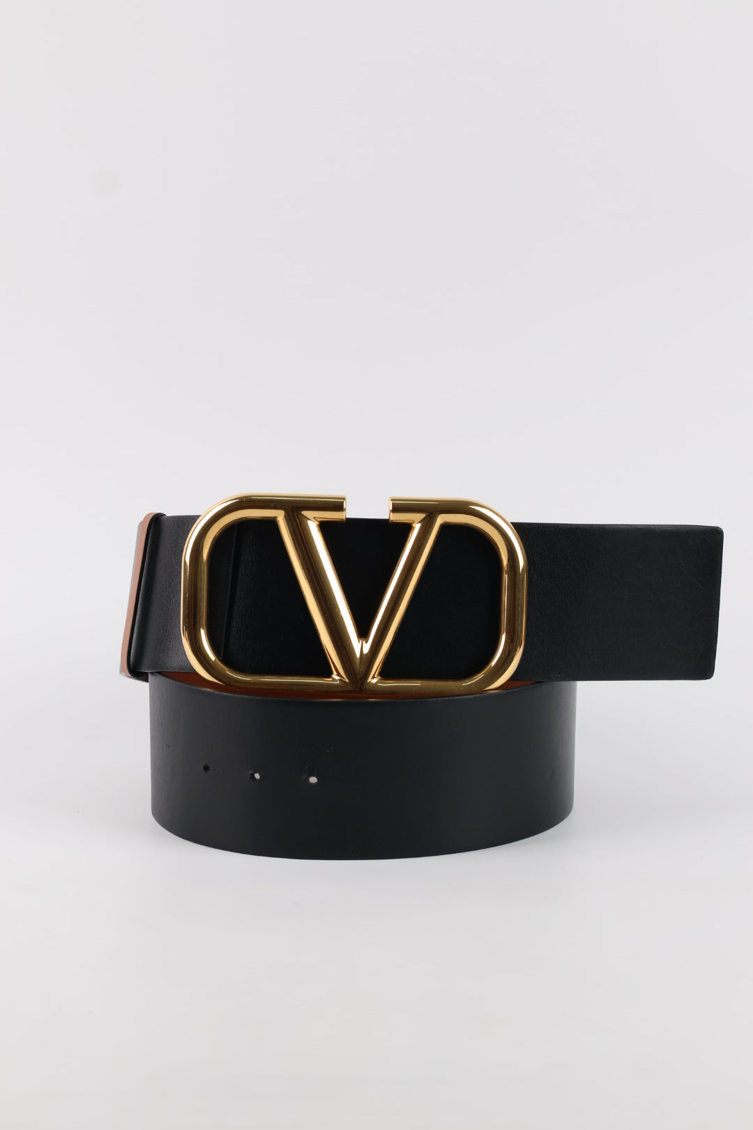 Valentino Cintura V Logo 7cm Reversibile