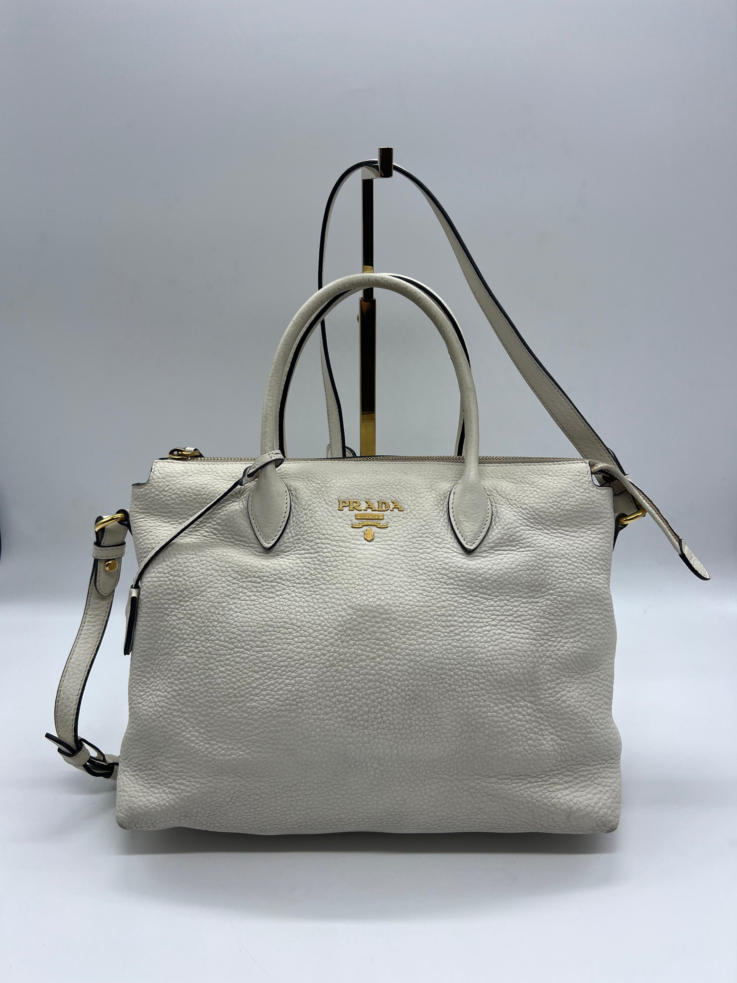 Sac fourre-tout en cuir Prada