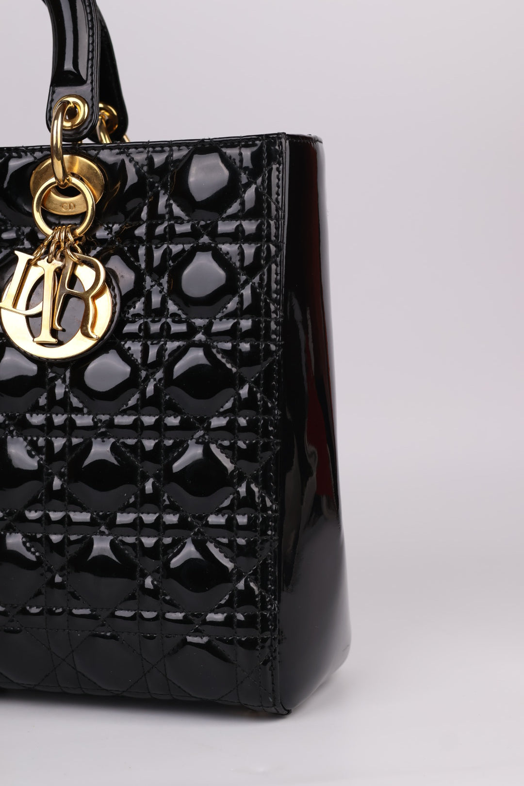 Lady Dior Large Vernis