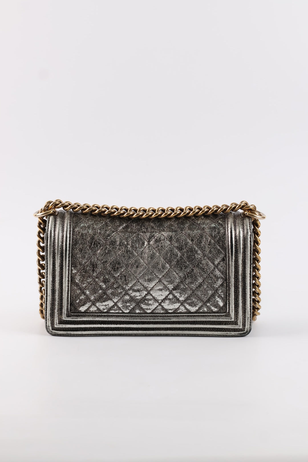 Chanel Boy Media Silver