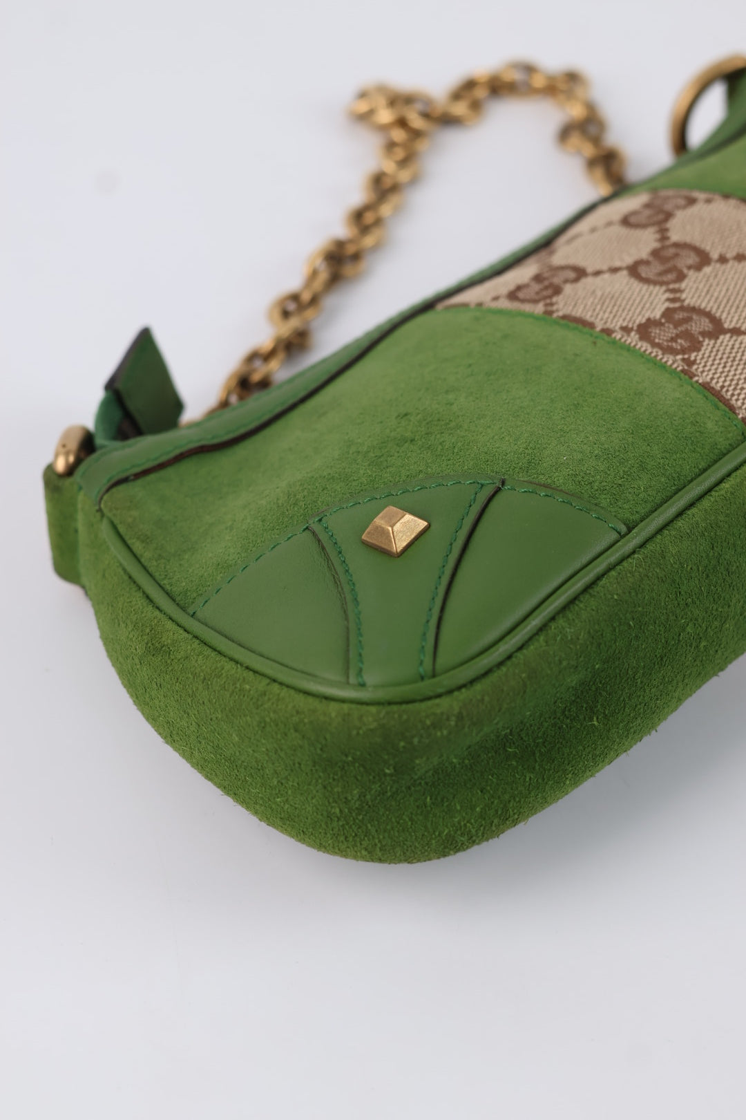 Gucci Chain Pochette GG Suede