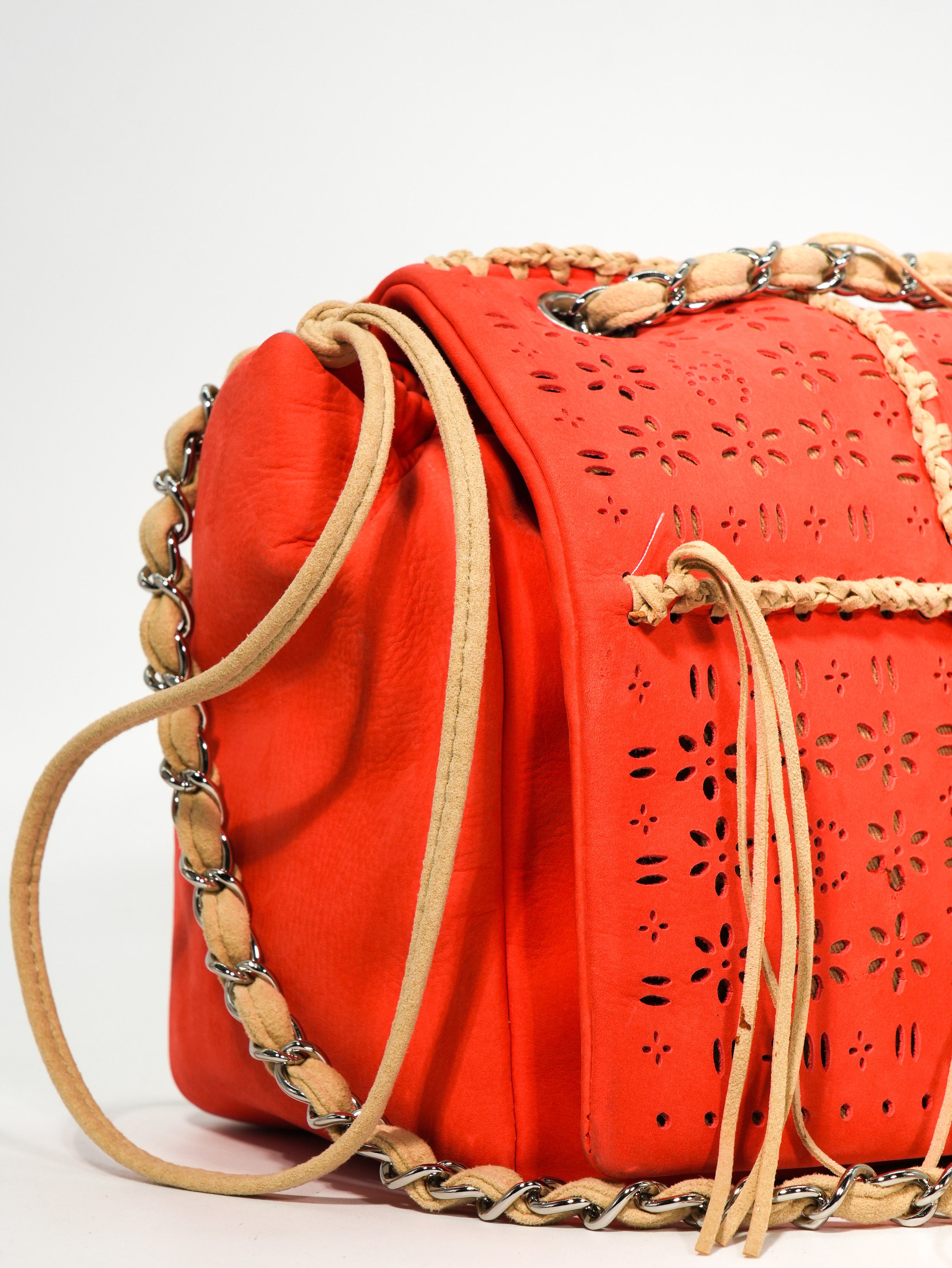 Chanel Fringe Flap Suede